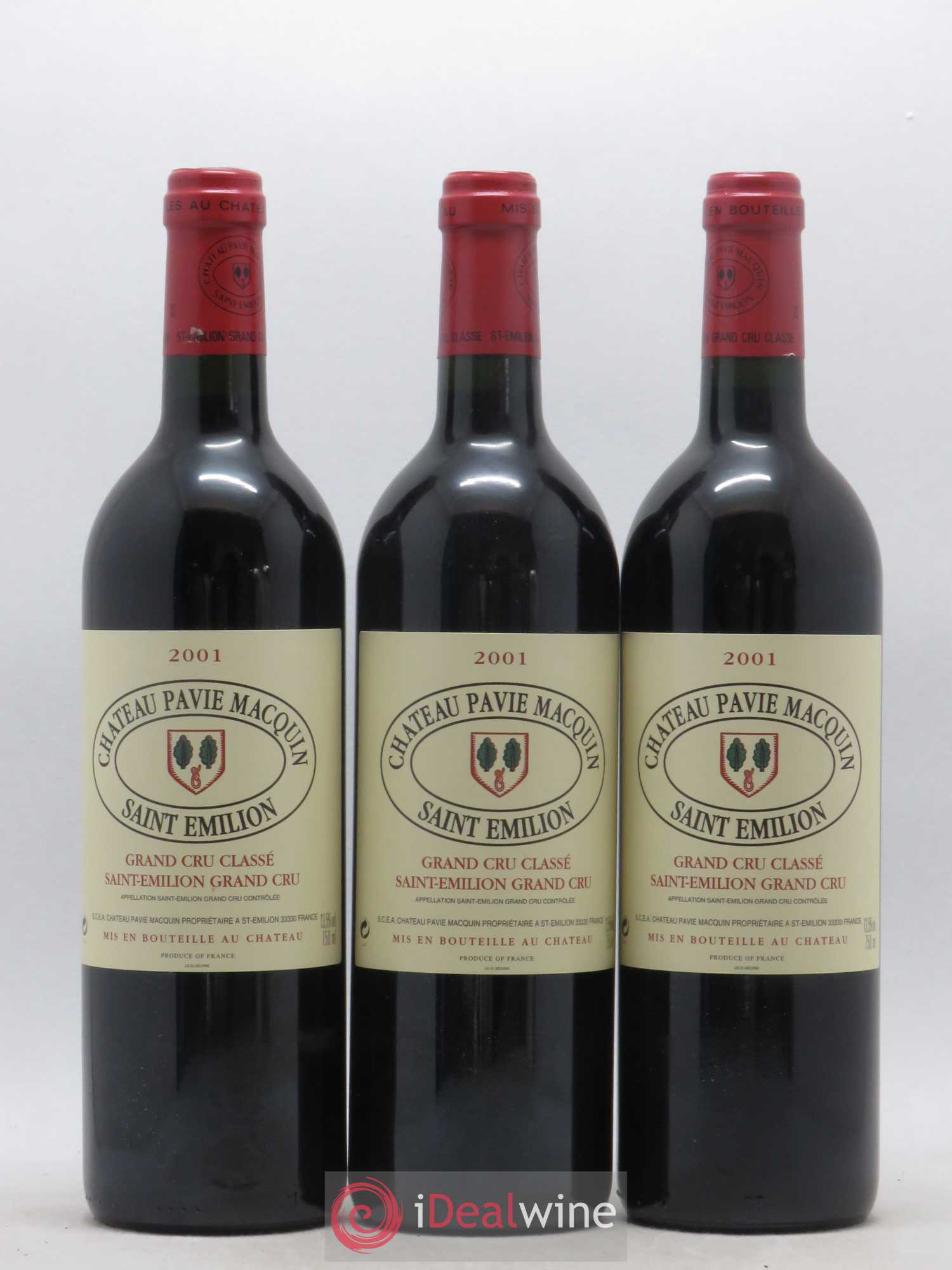 Château Pavie Macquin 1er Grand Cru Classé B 2001 - Lot de 12 bouteilles - 3