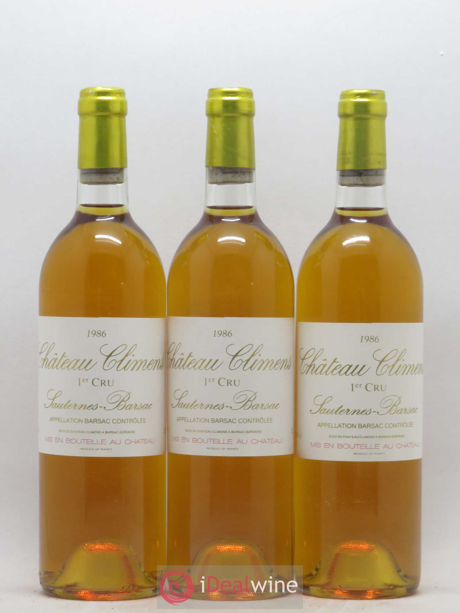 Château Climens 1er Grand Cru Classé 1986 - Lotto di 12 bottiglie - 2