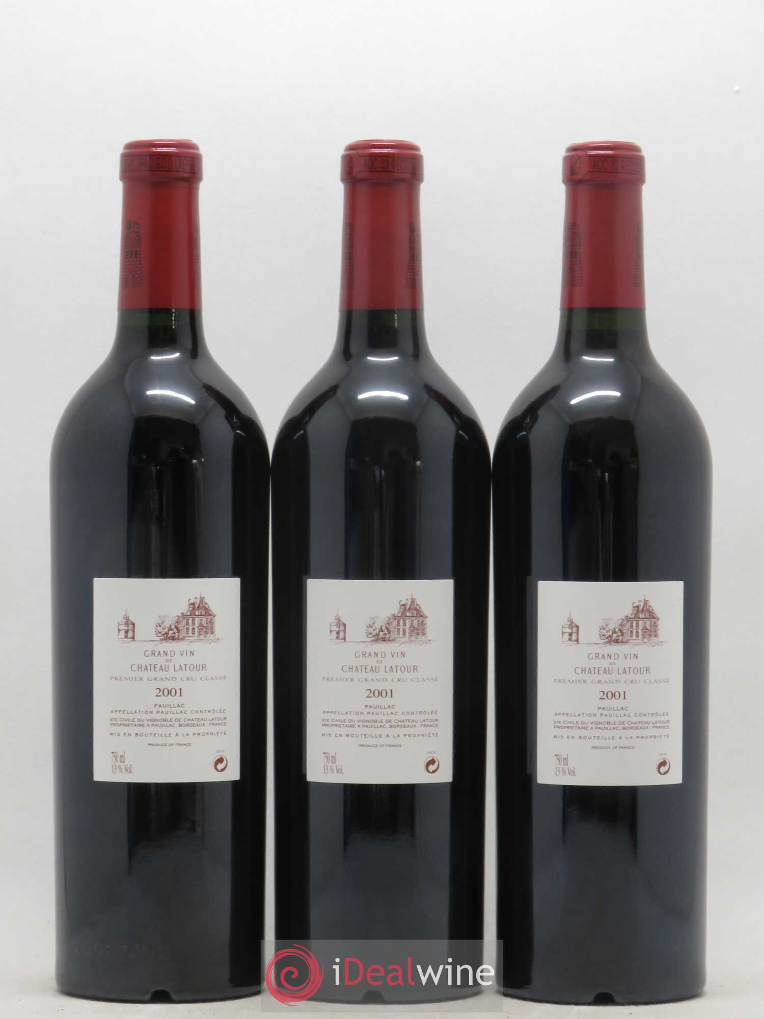 Château Latour 1er Grand Cru Classé 2001 - Lot de 12 bouteilles - 2