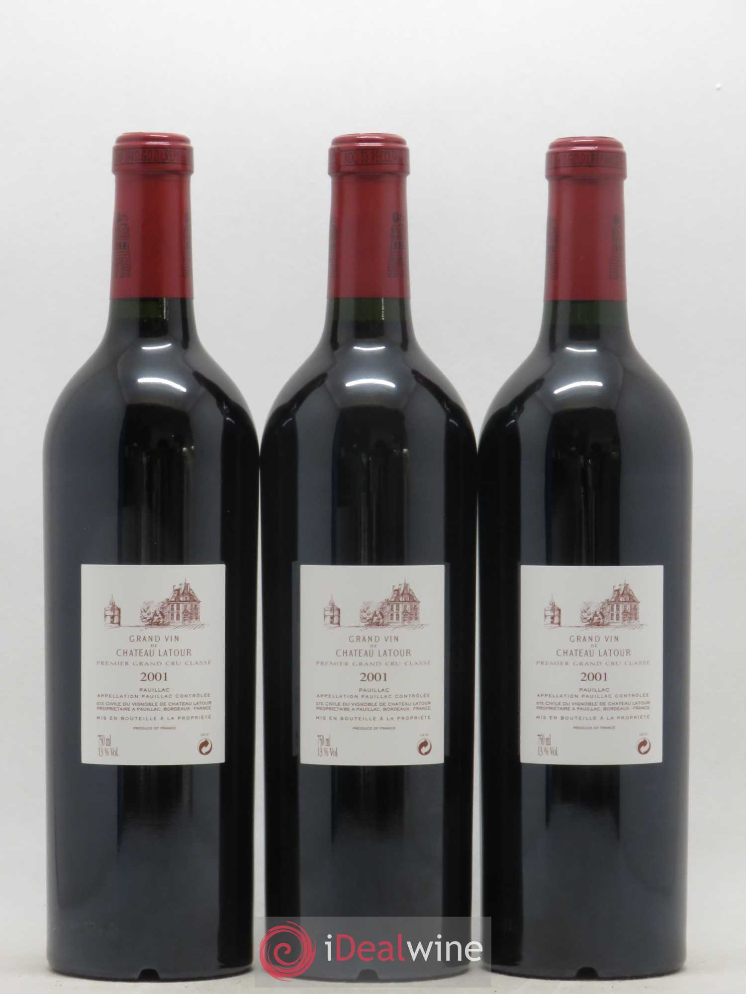 Château Latour 1er Grand Cru Classé 2001 - Lot de 12 bouteilles - 4
