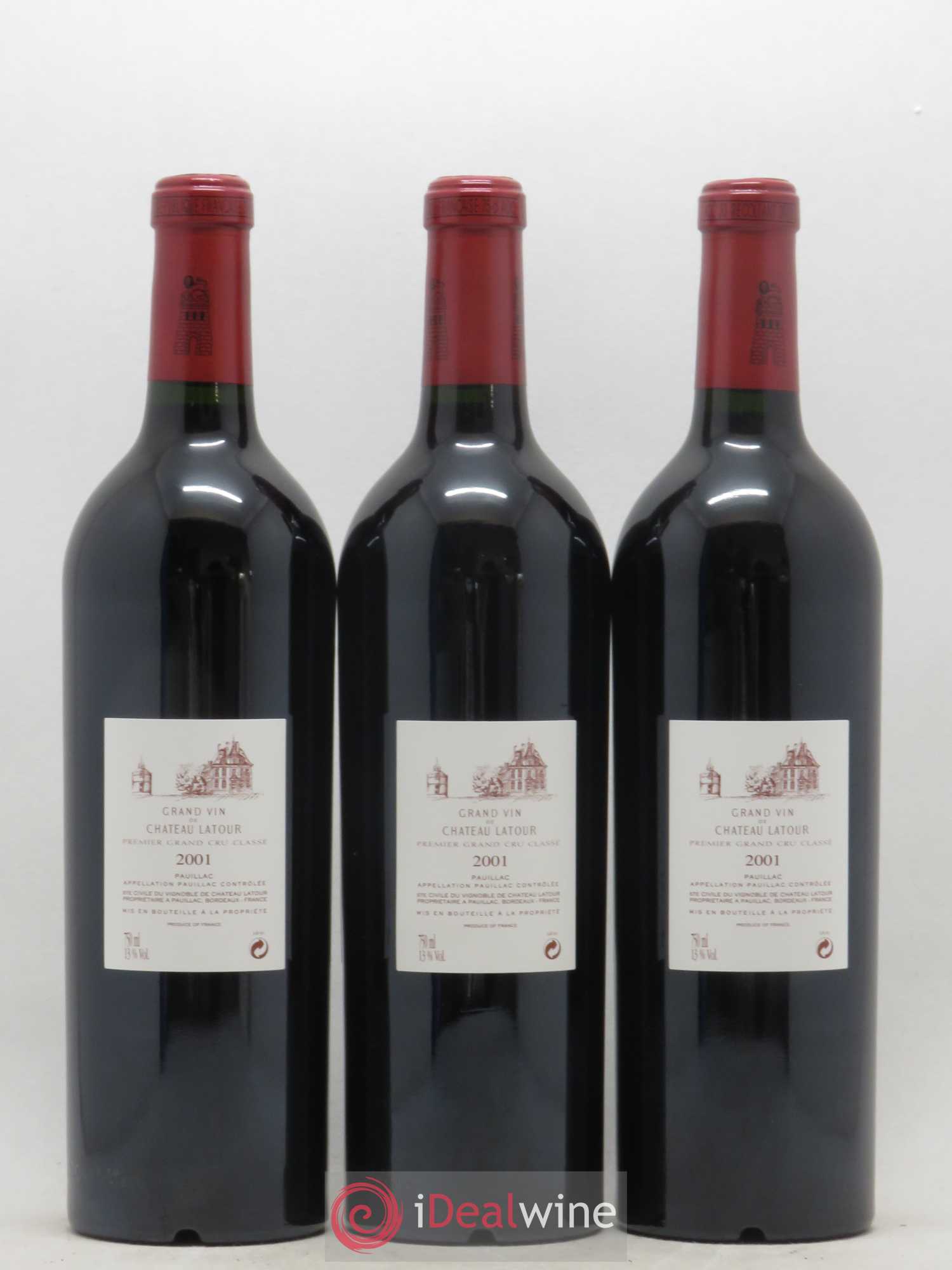 Château Latour 1er Grand Cru Classé 2001 - Lot de 12 bouteilles - 6