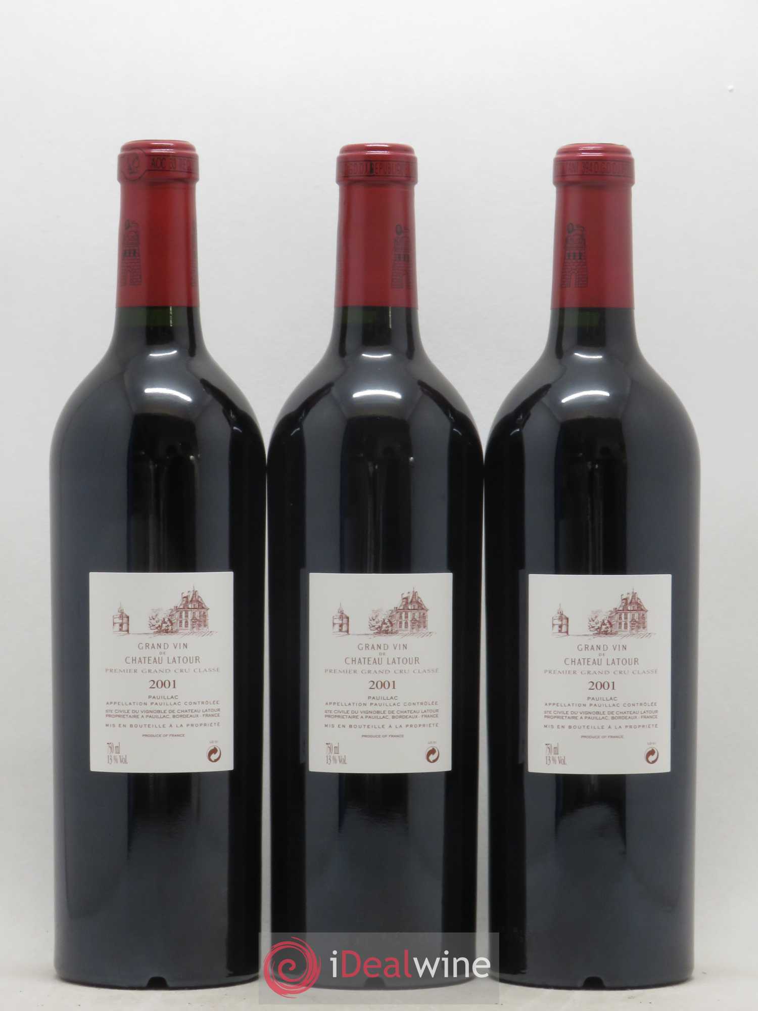 Château Latour 1er Grand Cru Classé 2001 - Lot de 12 bouteilles - 8