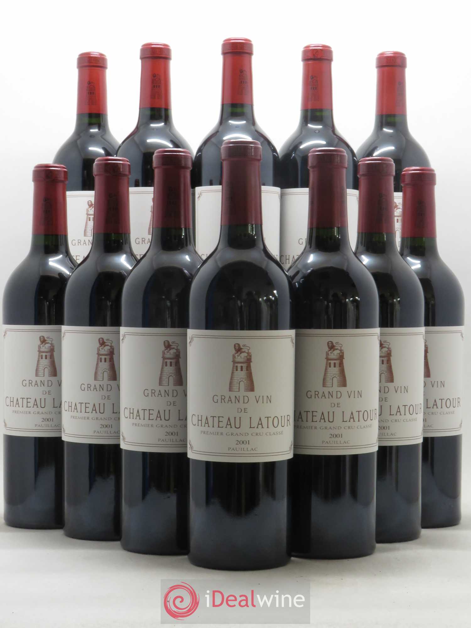 Château Latour 1er Grand Cru Classé 2001 - Lot de 12 bouteilles - 0