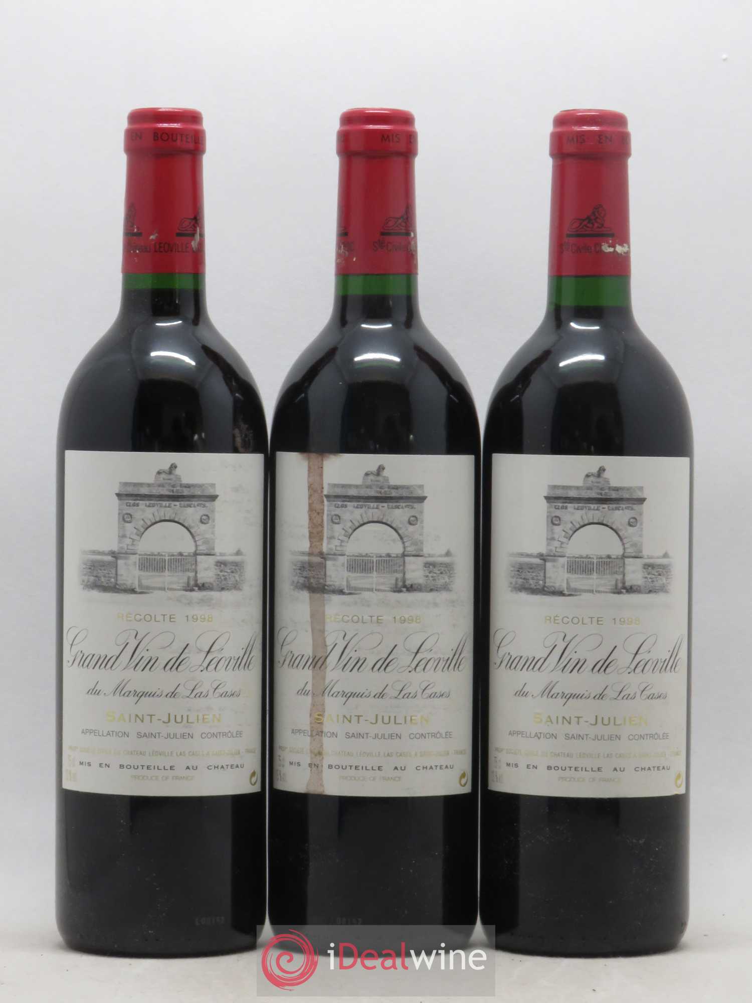 Château Léoville Las Cases 2ème Grand Cru Classé 1998 - Lot de 12 bouteilles - 2