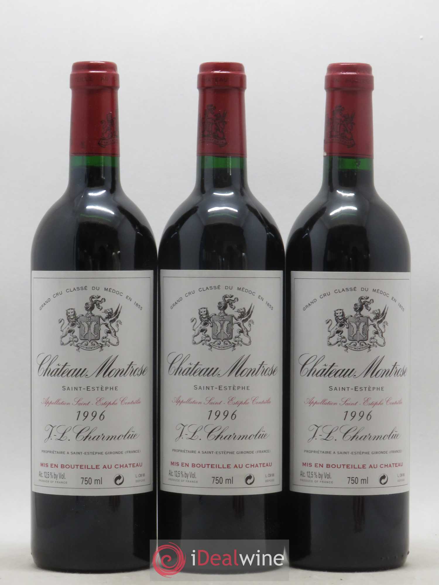 Château Montrose 2ème Grand Cru Classé 1996 - Lot de 12 bouteilles - 1