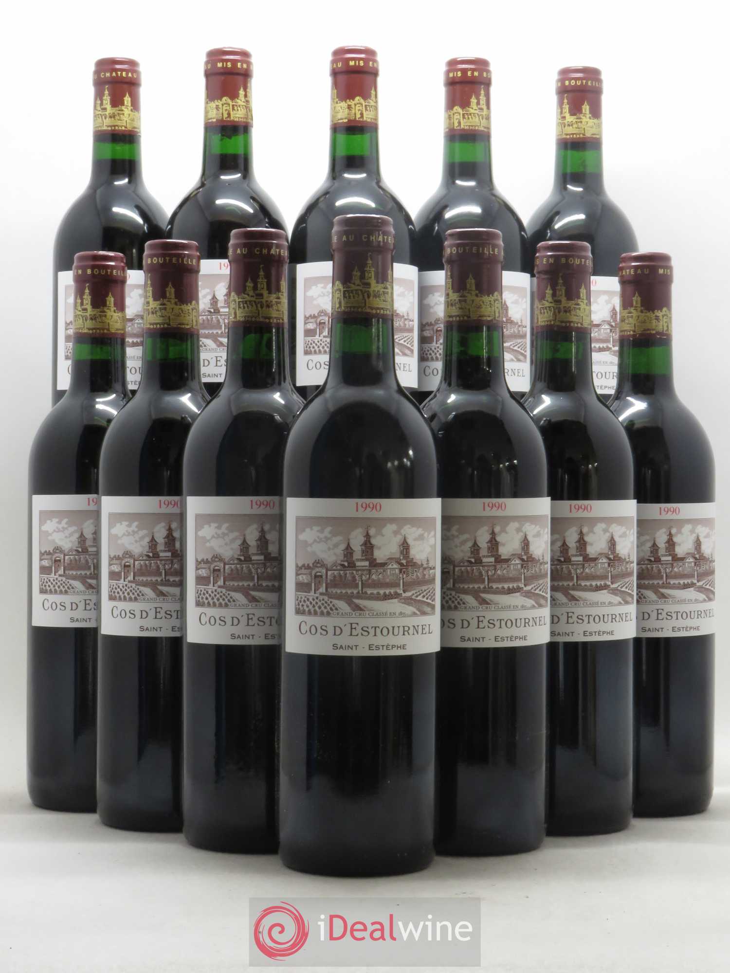 Cos d'Estournel 2ème Grand Cru Classé 1990 - Lot de 12 bouteilles - 0