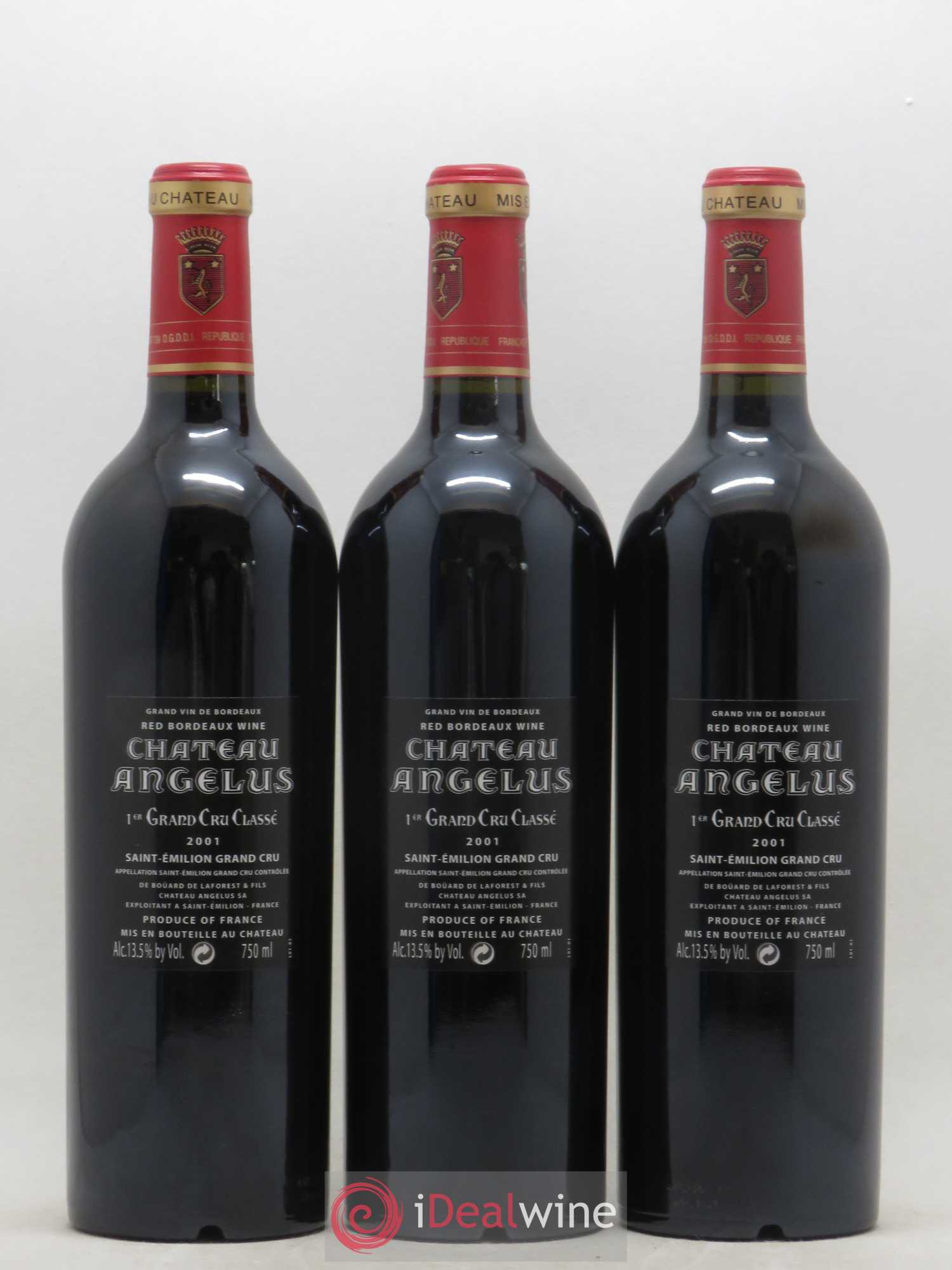 Château Angélus 1er Grand Cru Classé A 2001 - Lot de 12 bouteilles - 4