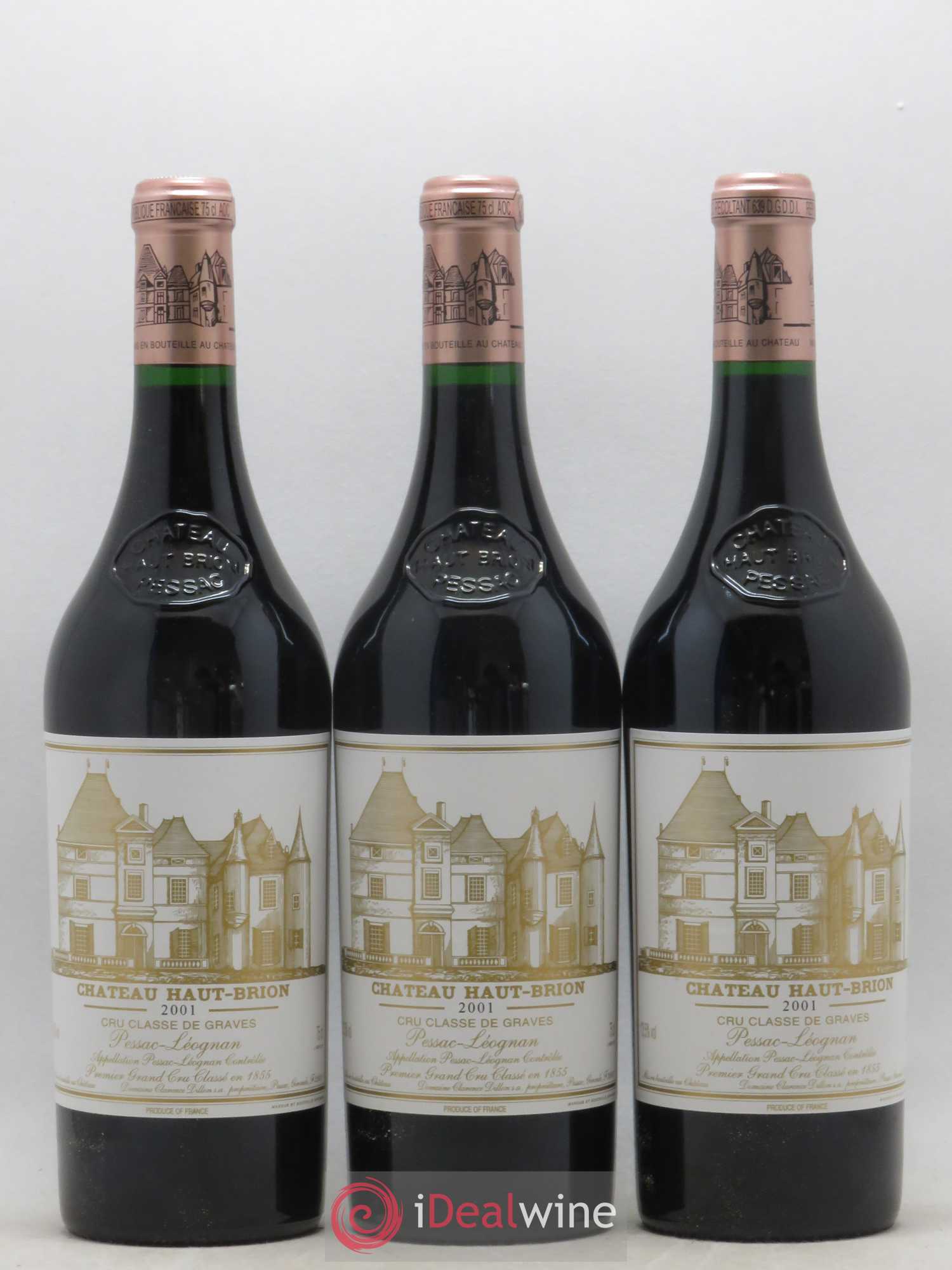 Château Haut Brion 1er Grand Cru Classé 2001 - Lot de 12 bouteilles - 2