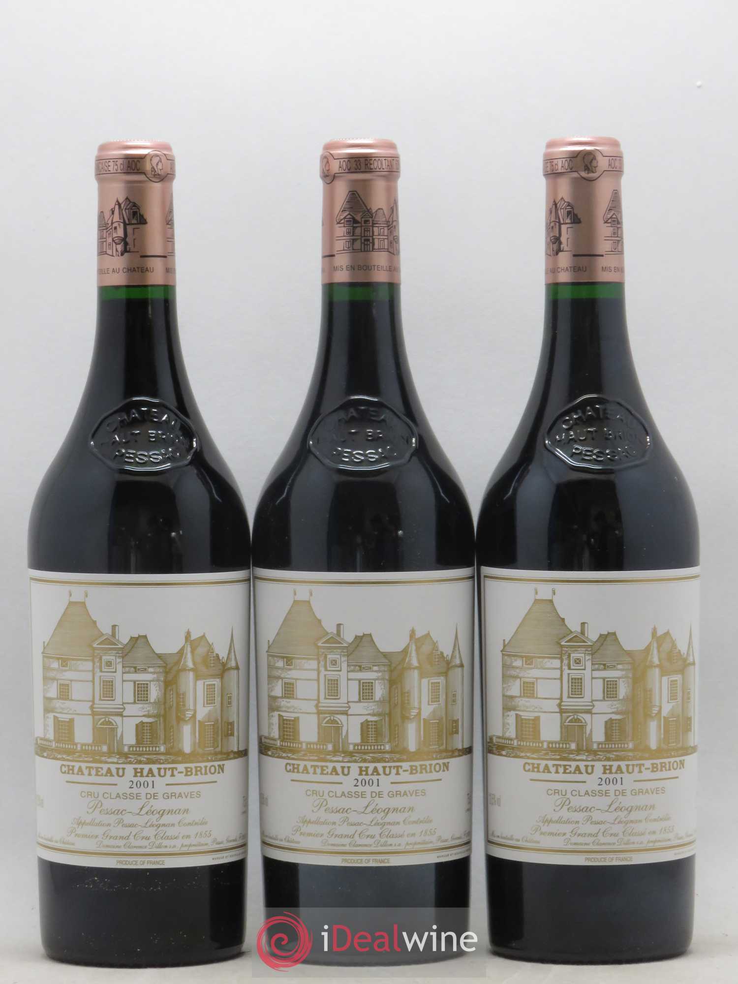 Château Haut Brion 1er Grand Cru Classé 2001 - Lot de 12 bouteilles - 3