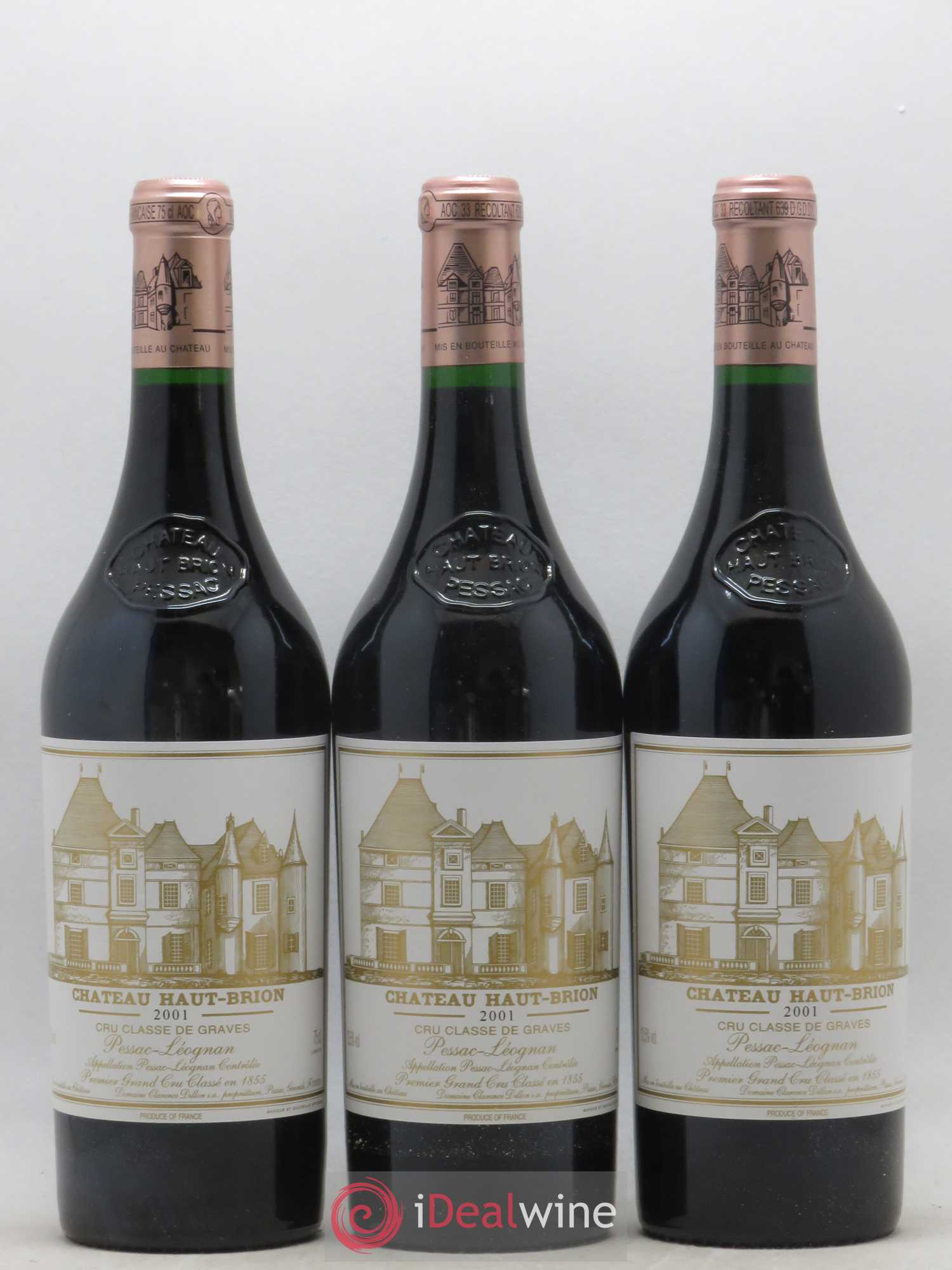 Château Haut Brion 1er Grand Cru Classé 2001 - Lot de 12 bouteilles - 4