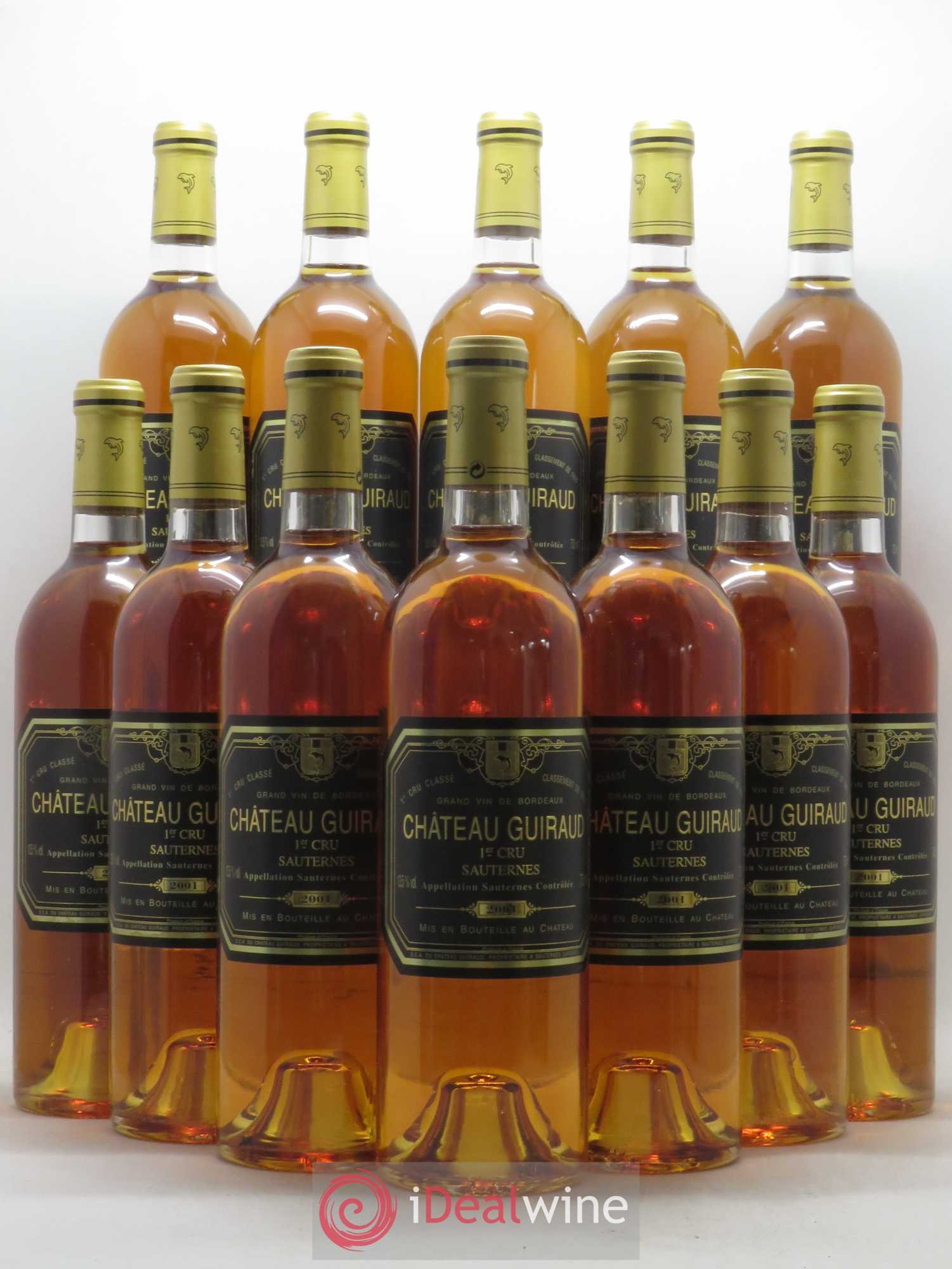 Château Guiraud 1er Grand Cru Classé 2001 - Lotto di 12 bottiglie - 0