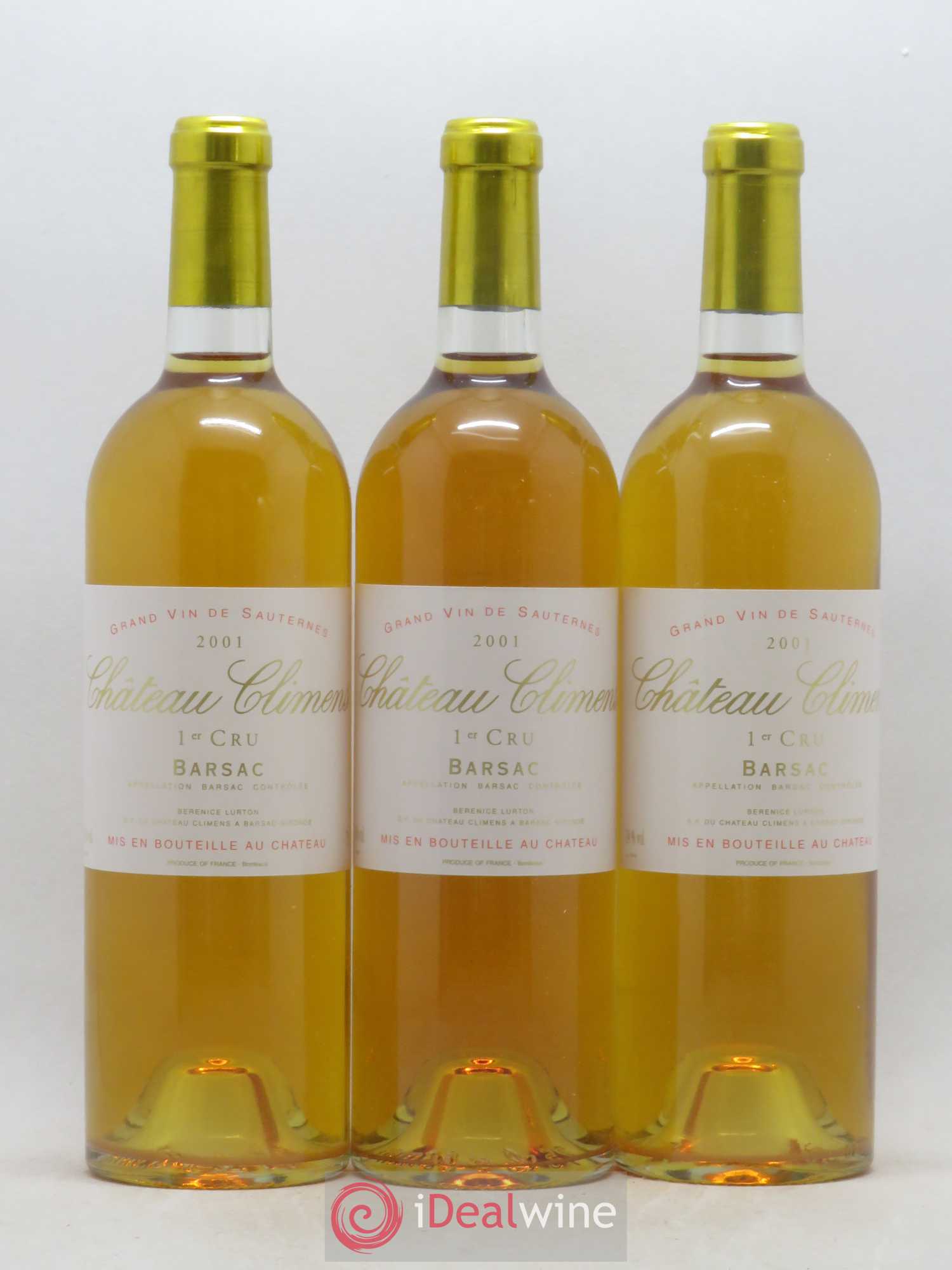 Château Climens 1er Grand Cru Classé 2001 - Lotto di 12 bottiglie - 1