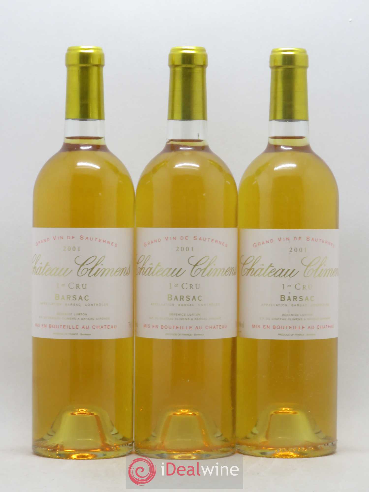Château Climens 1er Grand Cru Classé 2001 - Lotto di 12 bottiglie - 2