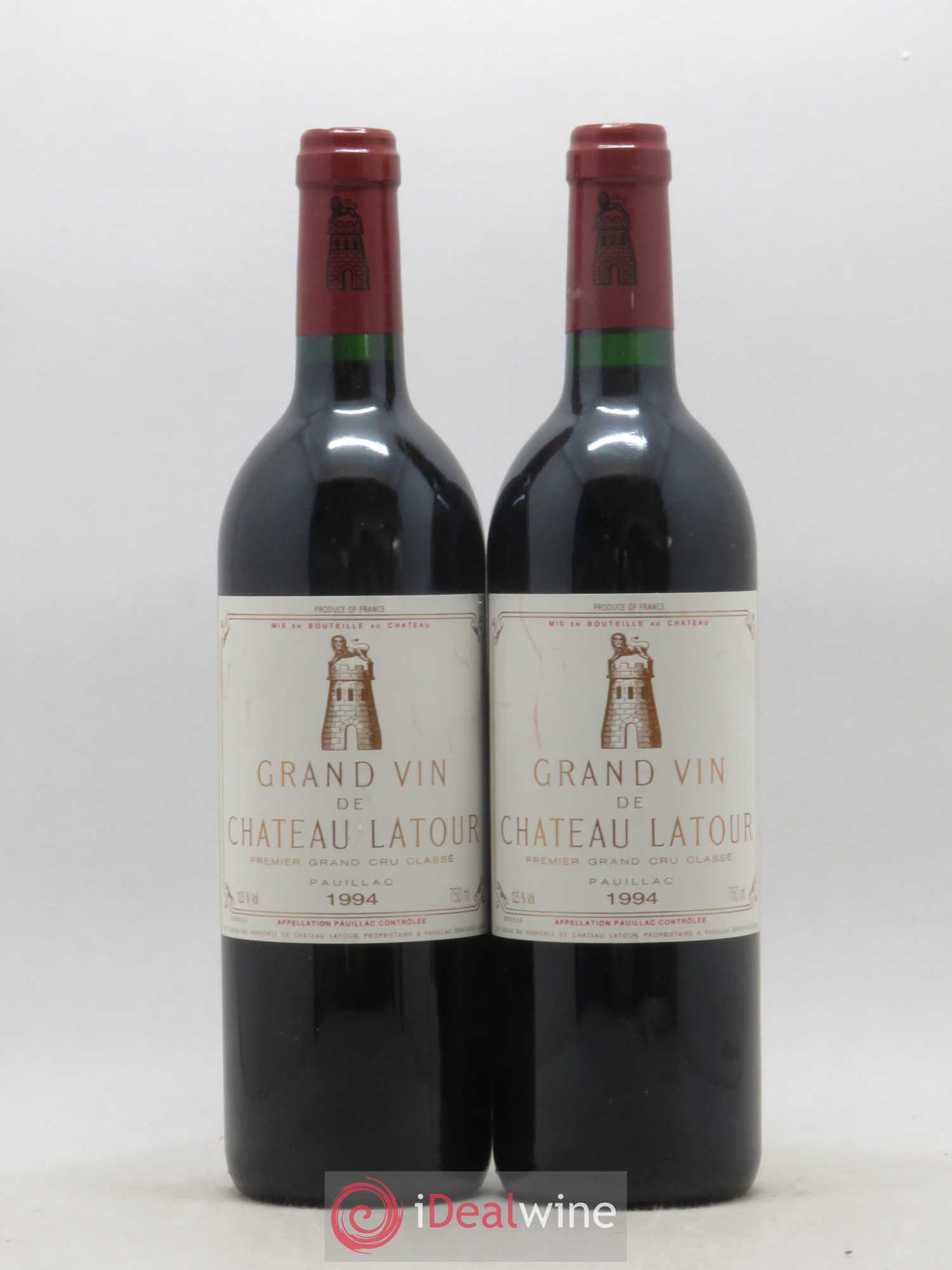 Château Latour 1er Grand Cru Classé 1994 - Lot de 2 bouteilles - 0