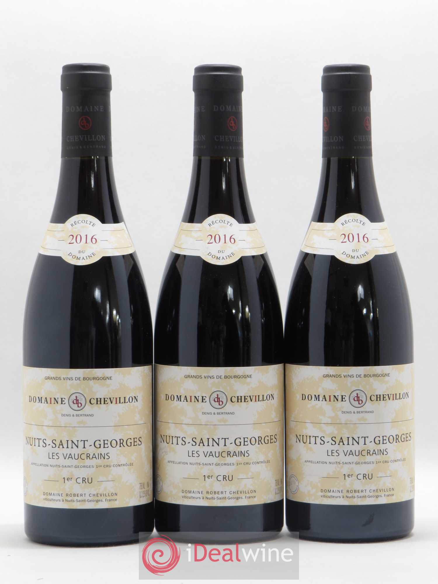 Nuits-Saint-Georges 1er Cru Les Vaucrains Robert Chevillon 2016 - Lot de 3 bouteilles - 0