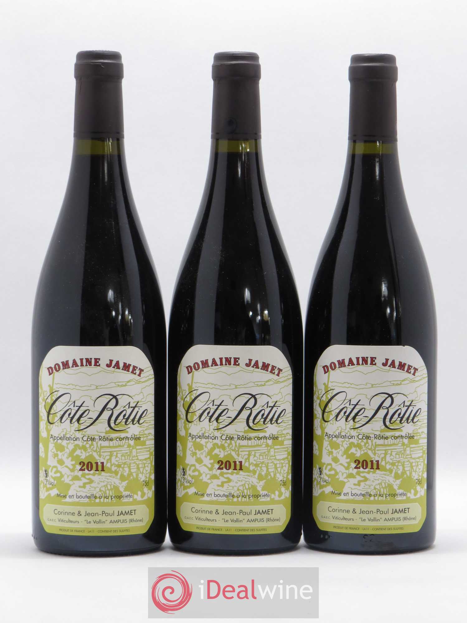 Côte-Rôtie Jamet (Domaine) 2011 - Lot de 3 bouteilles - 0