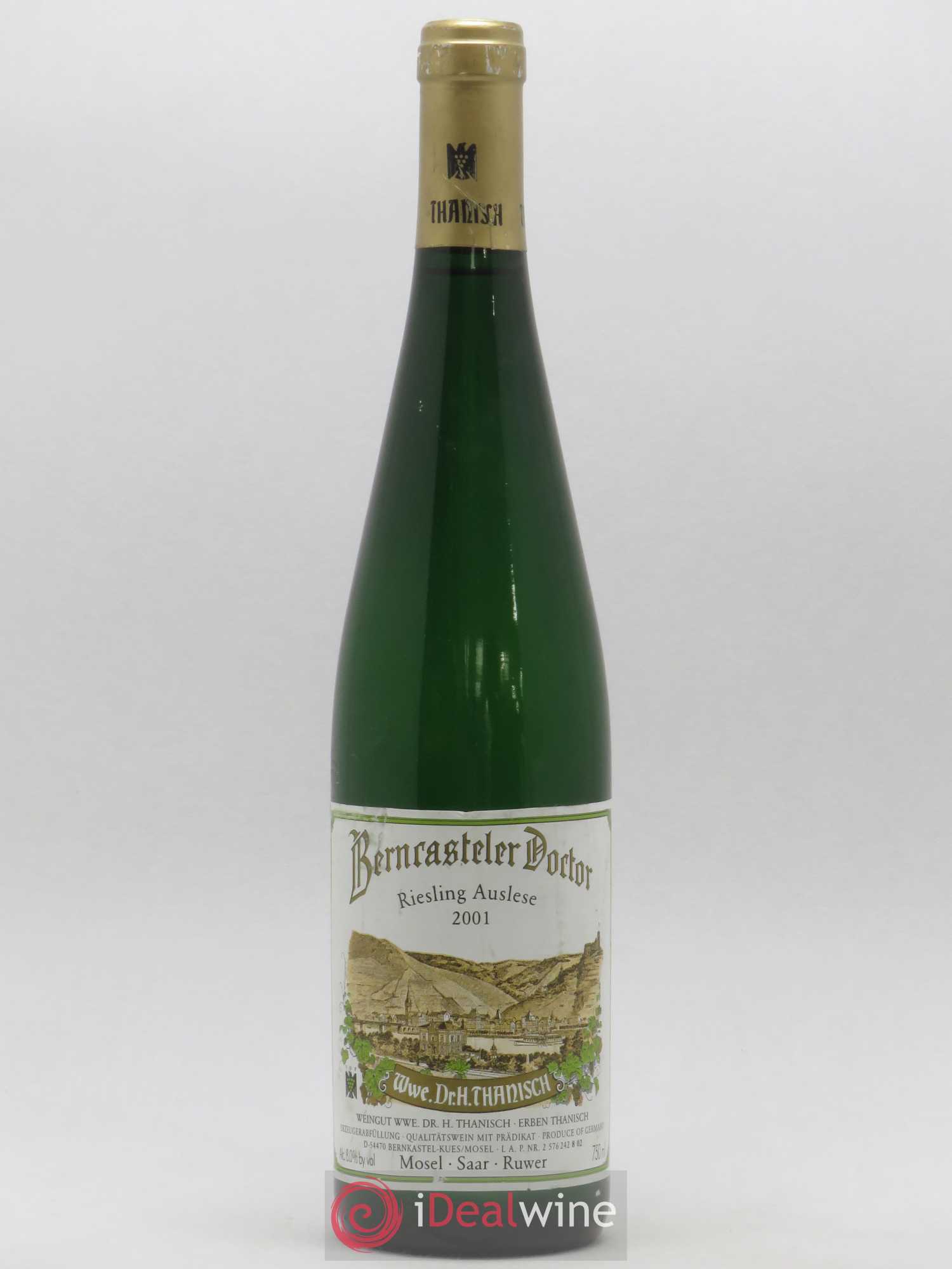Allemagne Mosel-Saar Wwe Dr H Thanisch Bernkasteler Doctor Riesling Auslese 2001 - Posten von 1 Flasche - 0