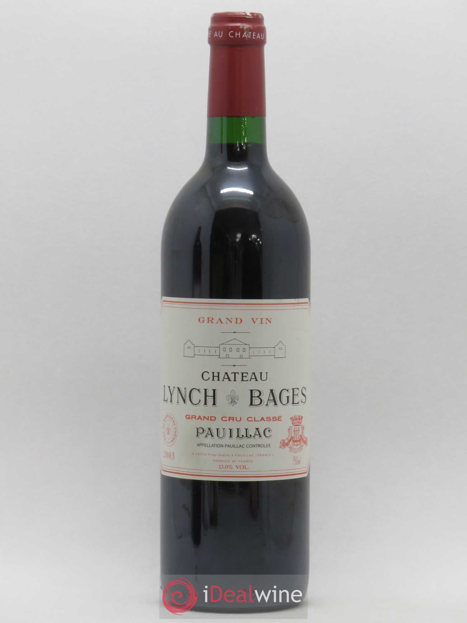Château Lynch Bages 5ème Grand Cru Classé 2003 - Lot de 1 bouteille - 0