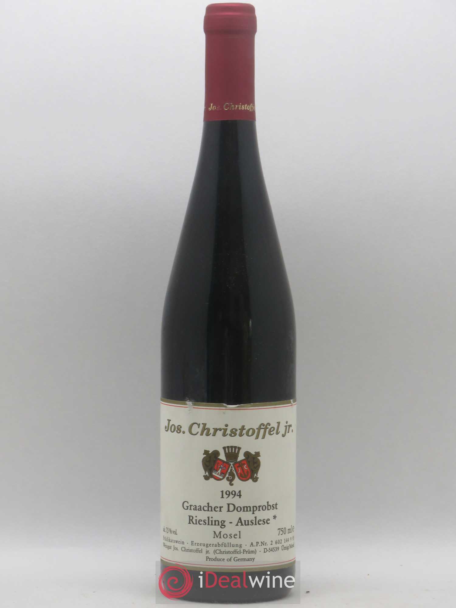 Allemagne Mosel-Saar Graacher Domprobst Riesling Auslese Jos Christoffel 1994 - Posten von 1 Flasche - 0