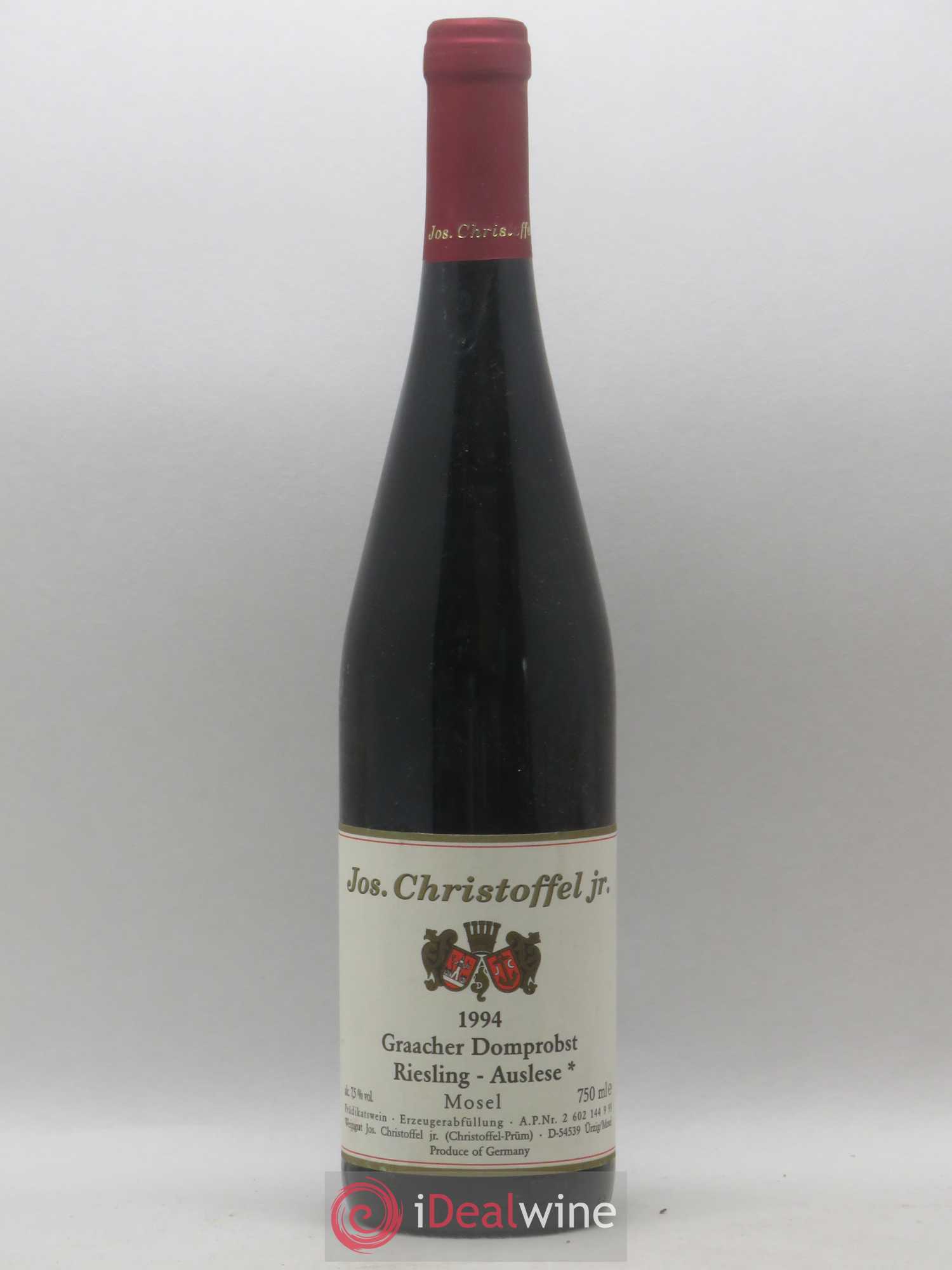 Allemagne Mosel-Saar Graacher Domprobst Riesling Auslese Jos Christoffel 1994 - Posten von 1 Flasche - 0