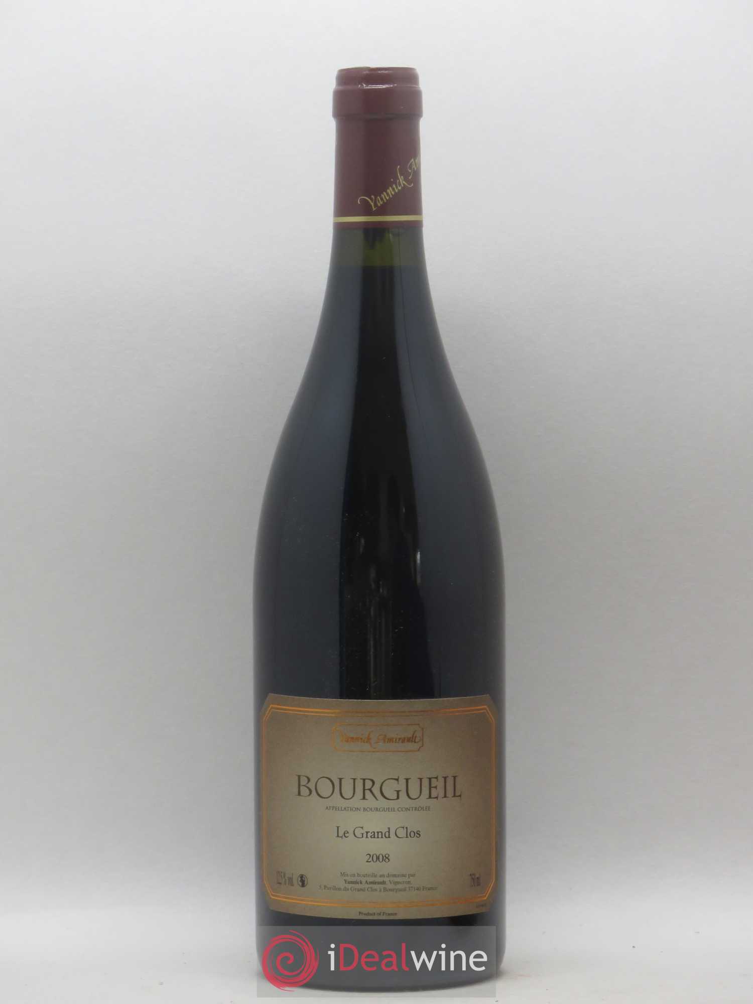 Bourgueil Grand Clos Yannick Amirault (Domaine) 2008 - Lot de 1 bouteille - 0