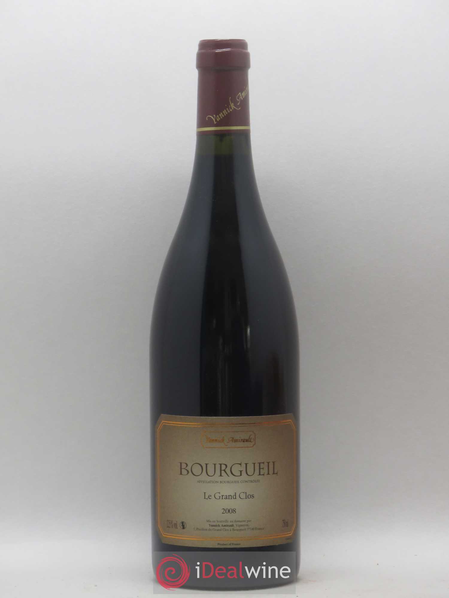 Bourgueil Grand Clos Yannick Amirault (Domaine) 2008 - Lot de 1 bouteille - 0