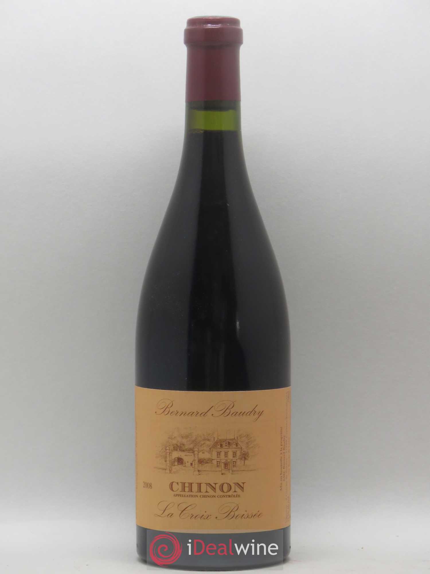 Chinon La Croix Boissée Bernard Baudry 2008 - Lot de 1 bouteille - 0
