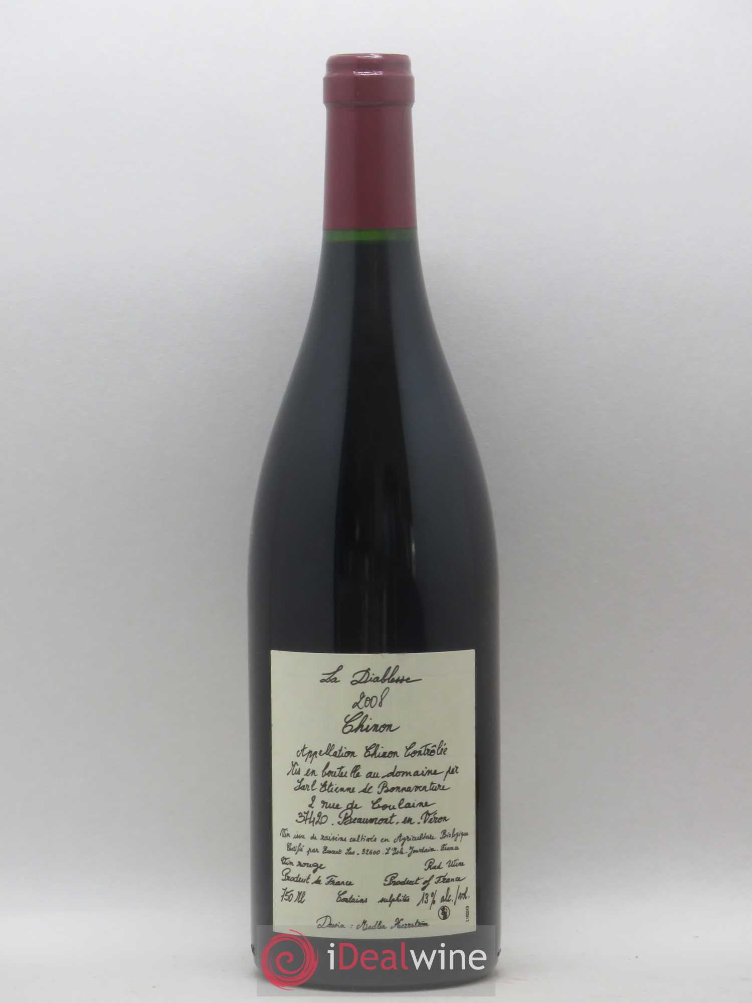 Chinon La Diablesse Chateau de Coulaine  2008 - Posten von 1 Flasche - 1