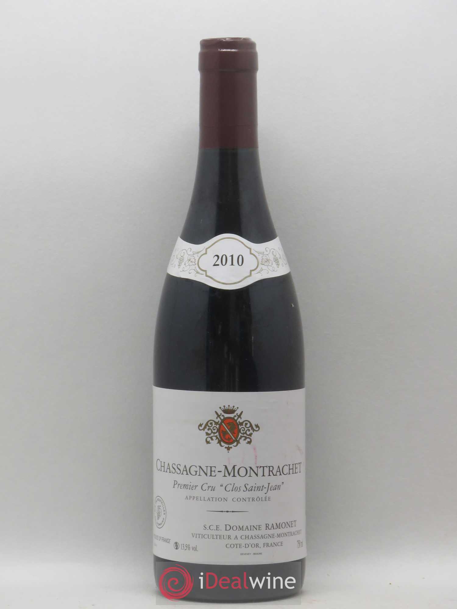 Chassagne-Montrachet 1er Cru Clos Saint-Jean Ramonet (Domaine) 2010 - Lot de 1 bouteille - 0