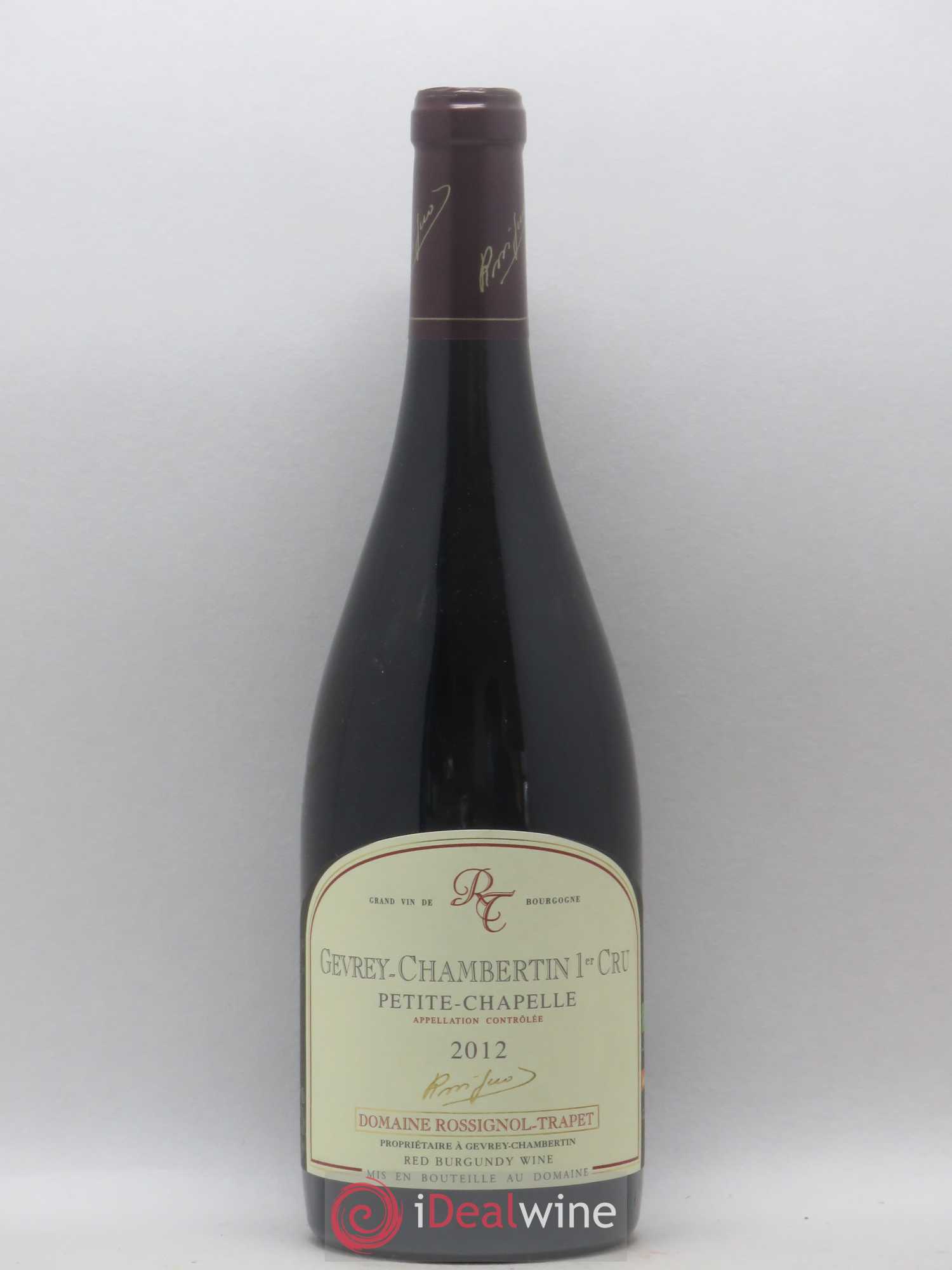 Gevrey-Chambertin 1er Cru Petite Chapelle Rossignol-Trapet (Domaine) 2012 - Lot de 1 bouteille - 0
