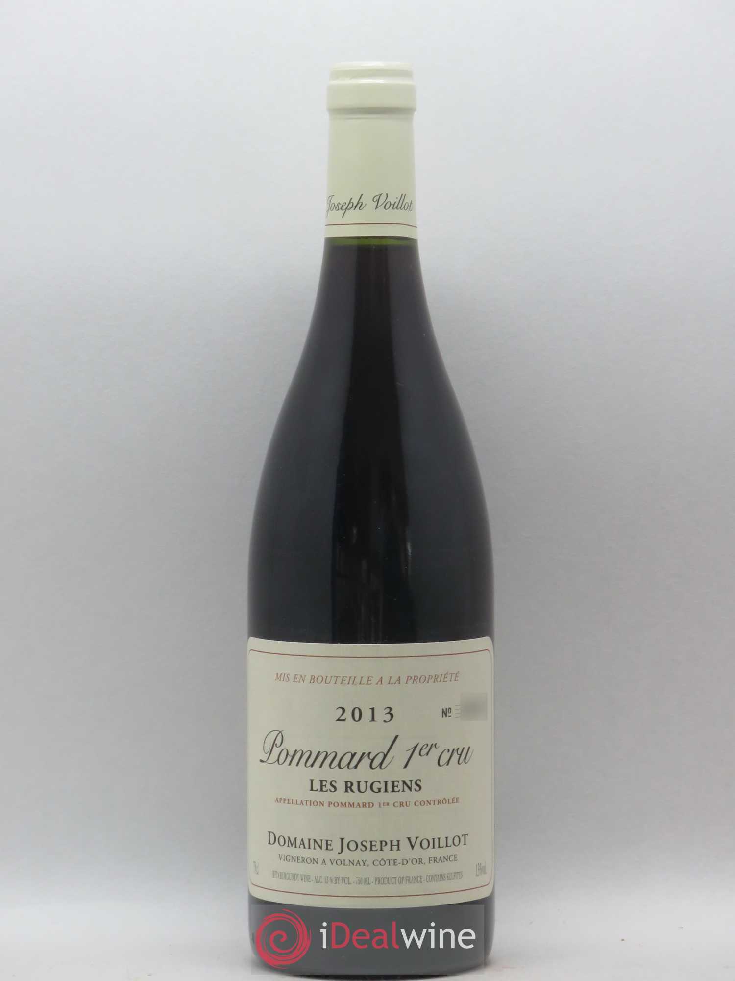 Pommard 1er Cru Les Rugiens Joseph Voillot (Domaine) 2013 - Lot de 1 bouteille - 0