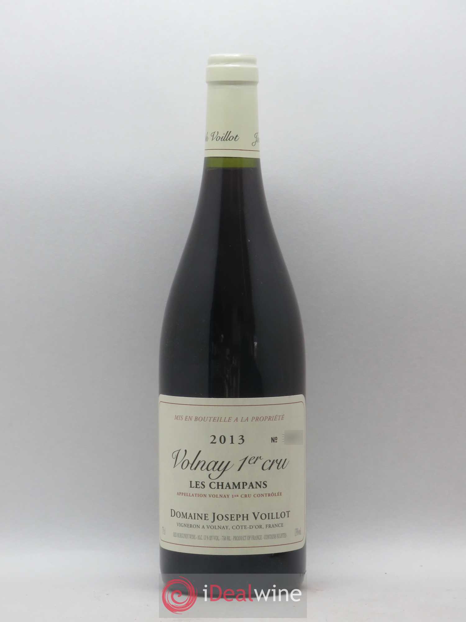 Volnay 1er Cru les Champans Joseph Voillot (Domaine) 2013 - Lot de 1 bouteille - 0