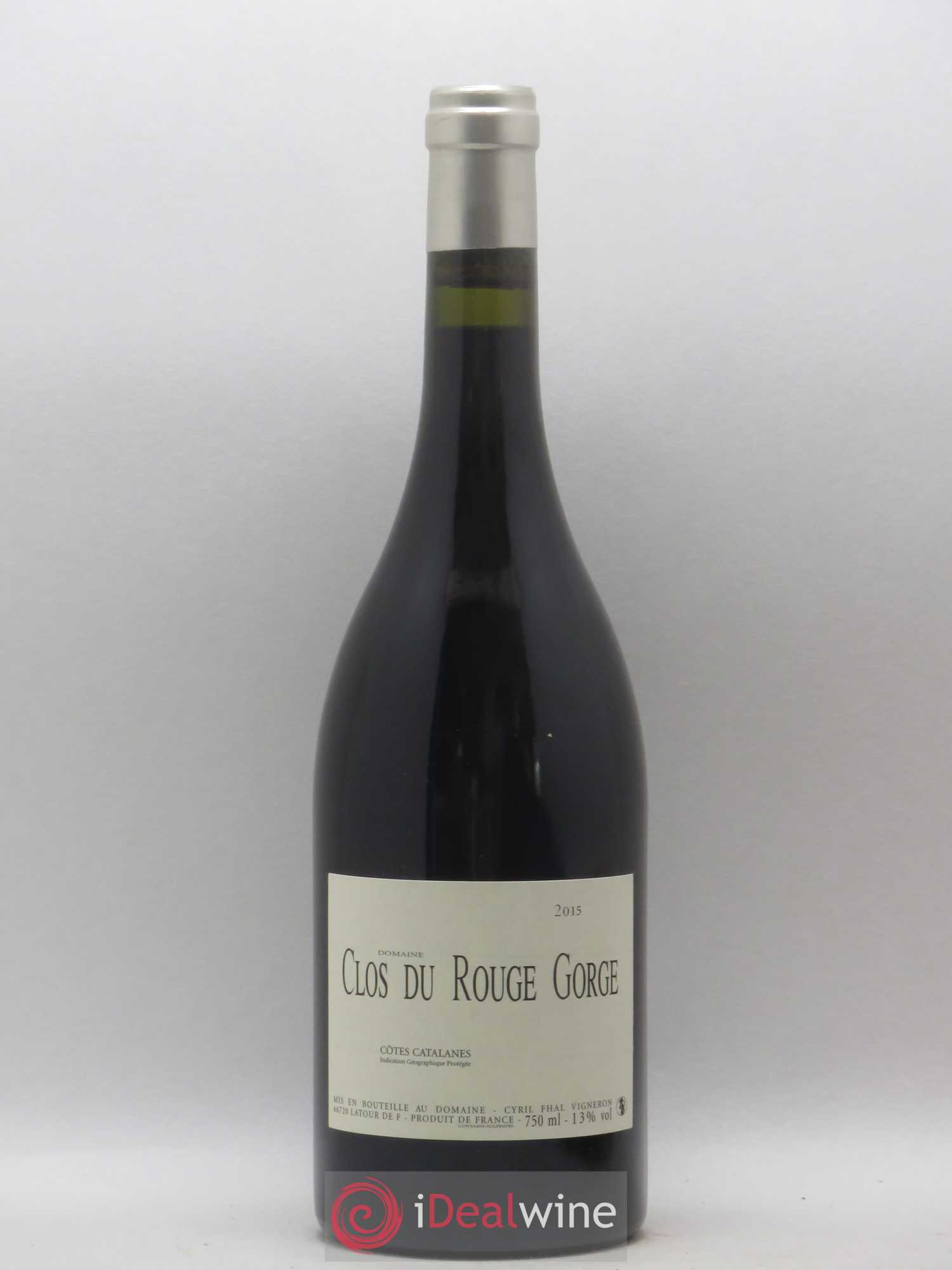Côtes Catalanes Clos du Rouge Gorge Vieilles Vignes Cyril Fhal 2015 - Lot de 1 bouteille - 0