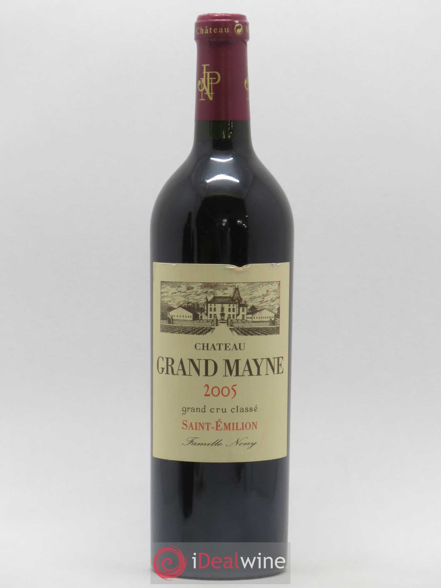 Château Grand Mayne Grand Cru Classé 2005 - Lot de 1 bouteille - 0