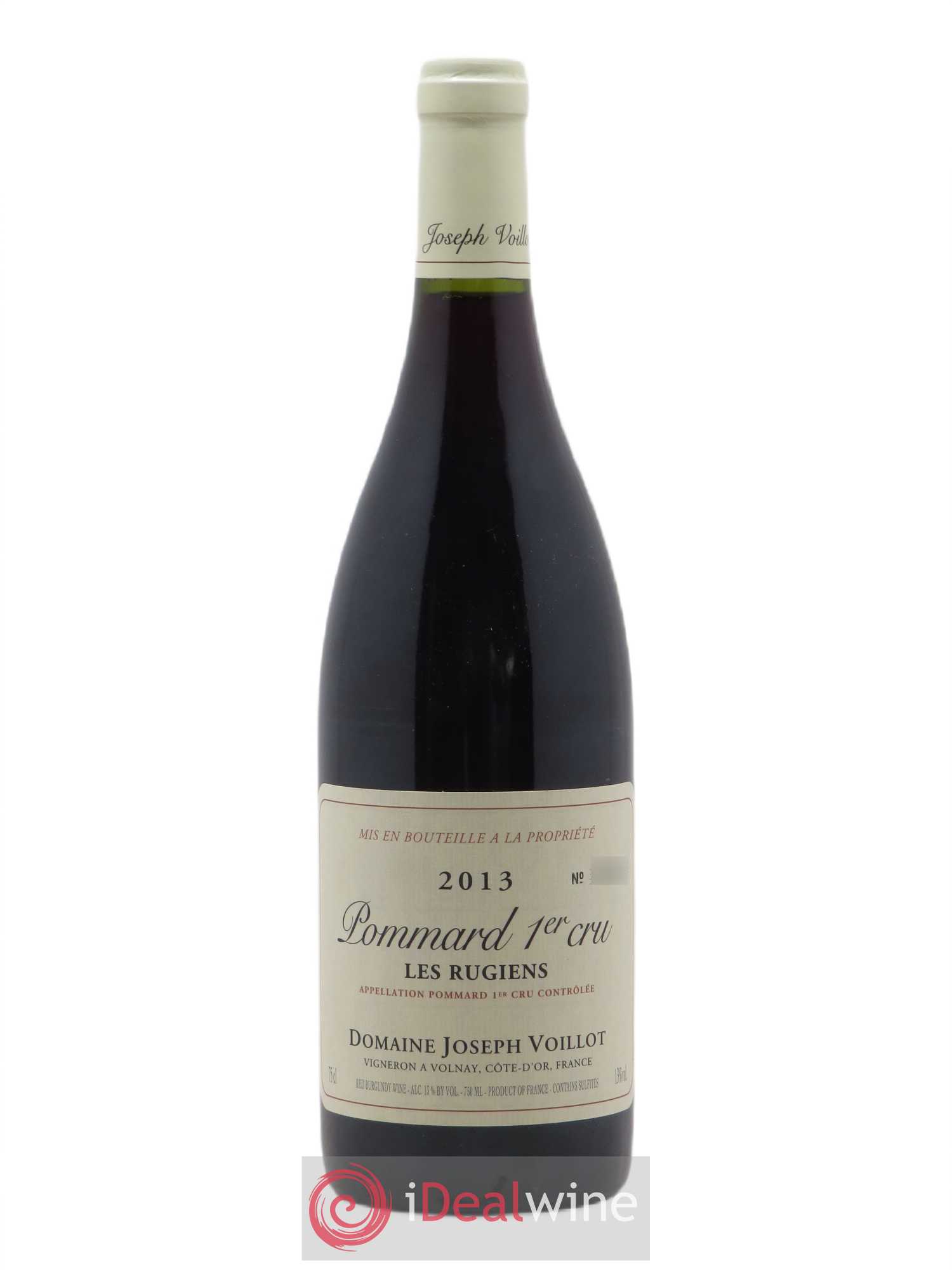 Pommard 1er Cru Les Rugiens Joseph Voillot (Domaine) 2013 - Lot de 1 bouteille - 0