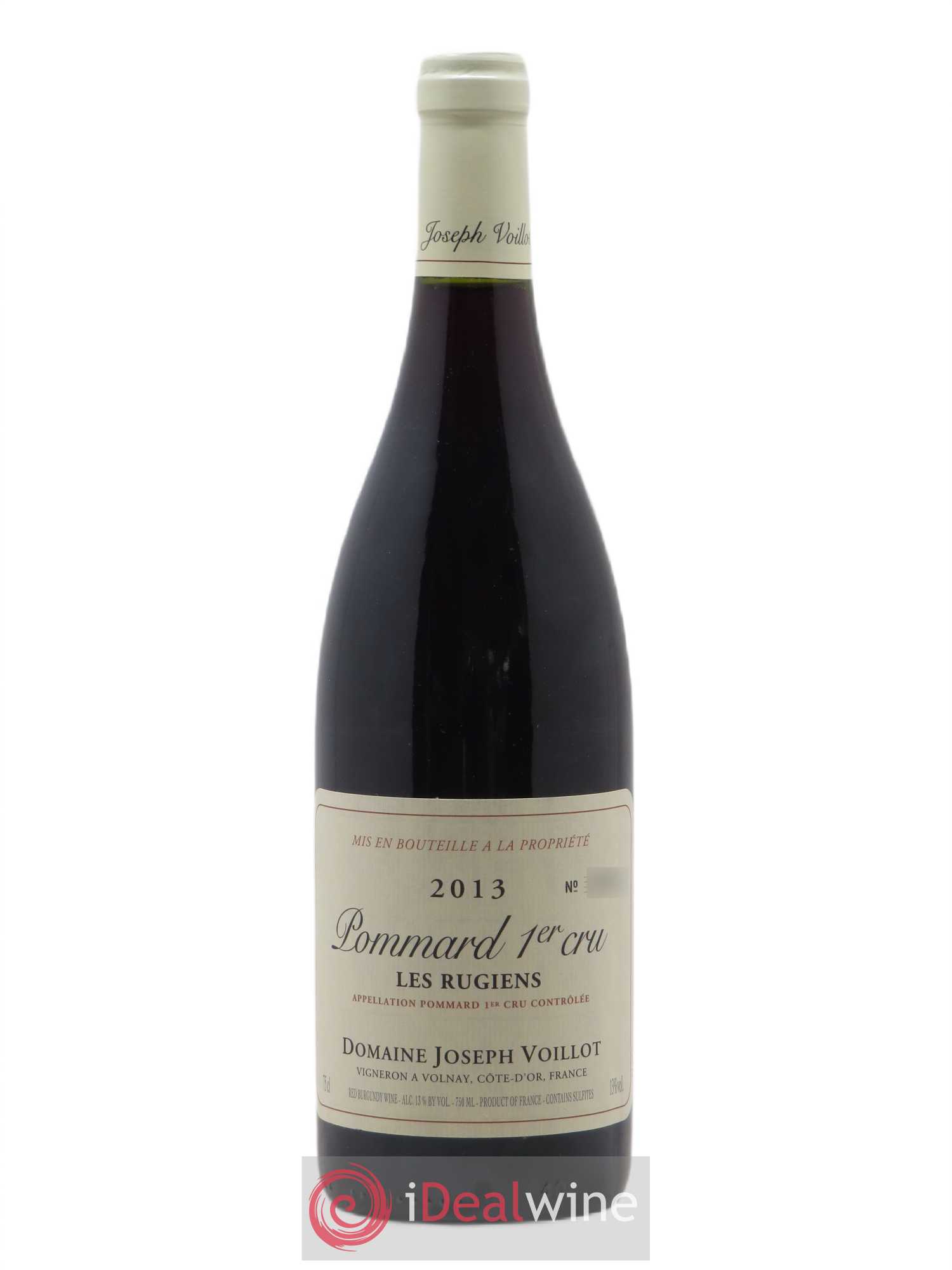 Pommard 1er Cru Les Rugiens Joseph Voillot (Domaine) 2013 - Lot de 1 bouteille - 0