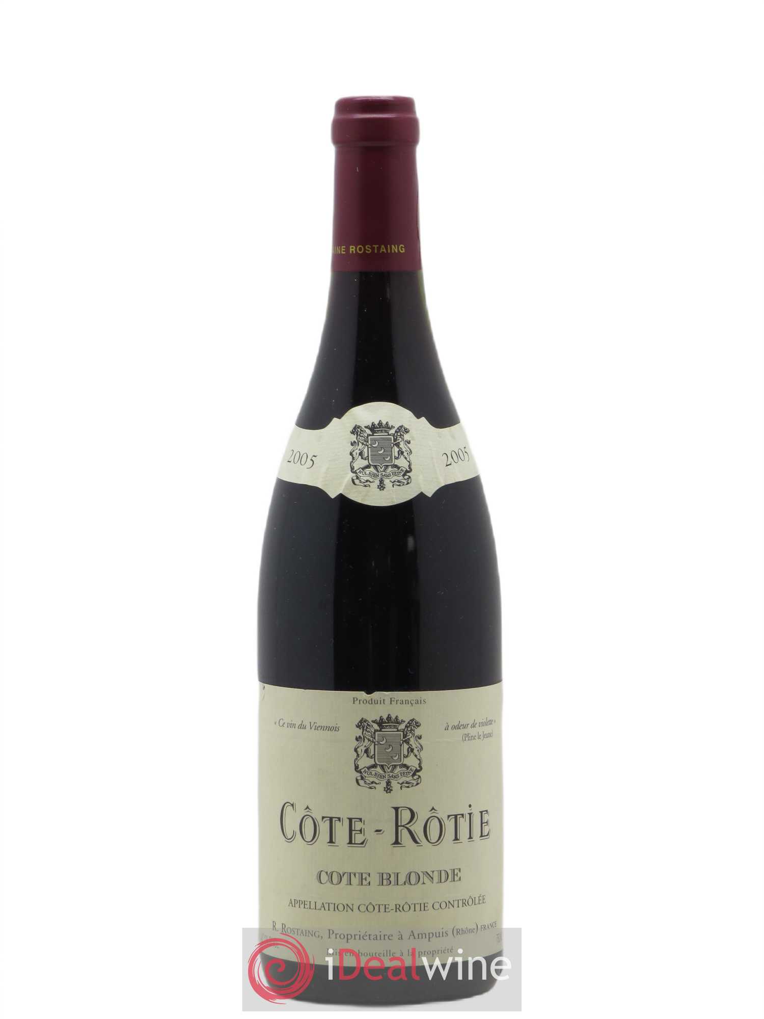 Côte-Rôtie Côte Blonde René Rostaing 2005 - Lot de 1 bouteille - 0
