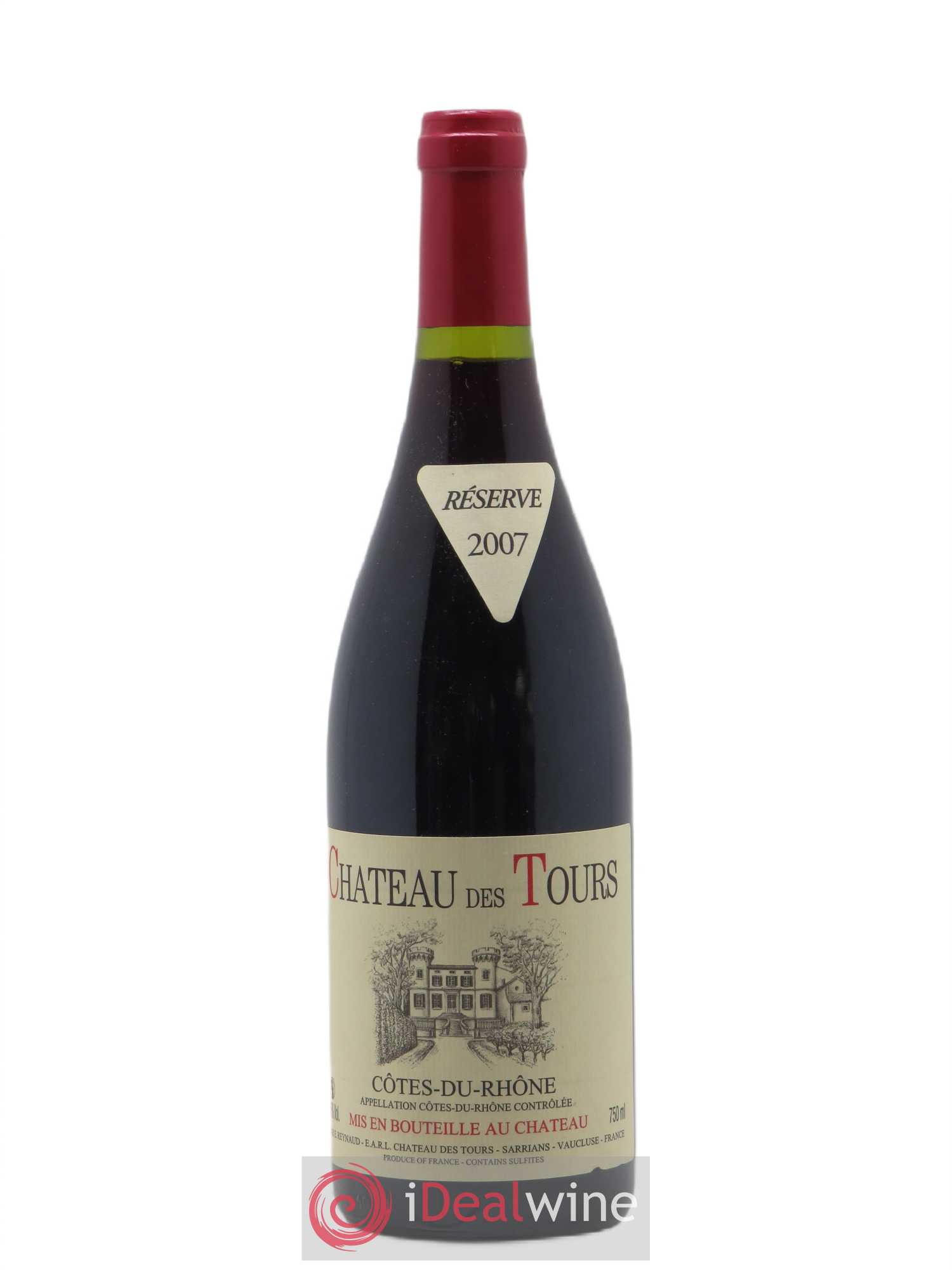 Côtes-du-Rhône Château des Tours Emmanuel Reynaud 2007 - Lot de 1 bouteille - 0