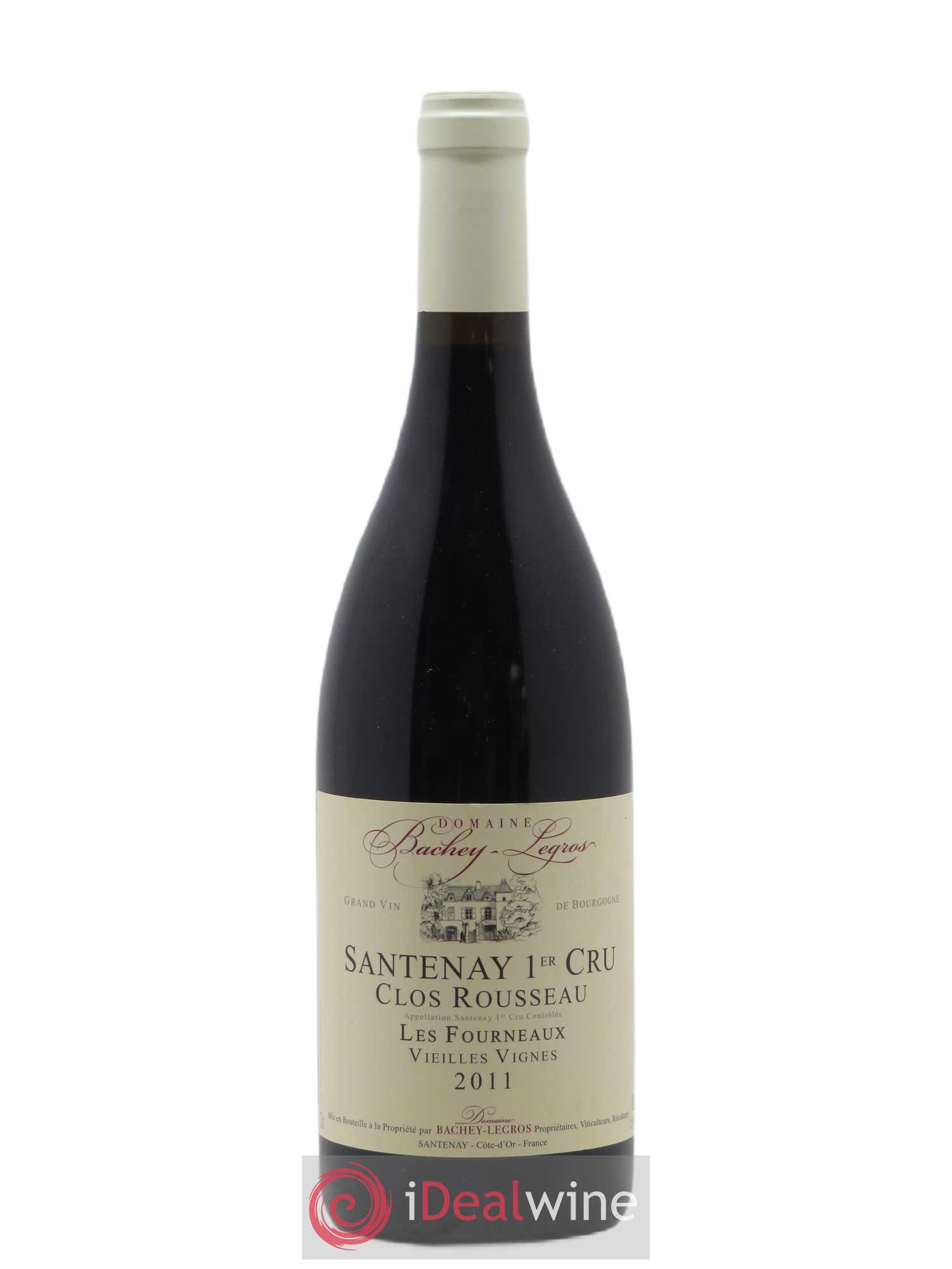 Santenay 1er Cru Clos Rousseau Les Fourneaux Vieilles Vignes Bachey Legros 2011 - Posten von 1 Flasche - 0