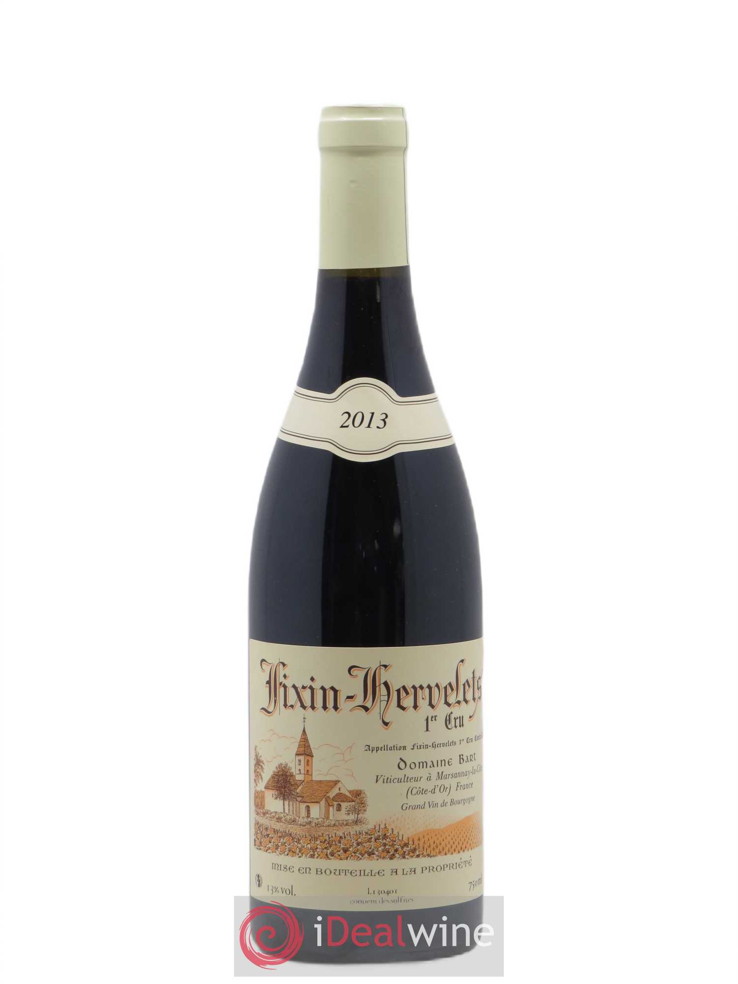 Fixin 1er Cru Hervelets Bart (Domaine) 2013 - Lot de 1 bouteille - 0