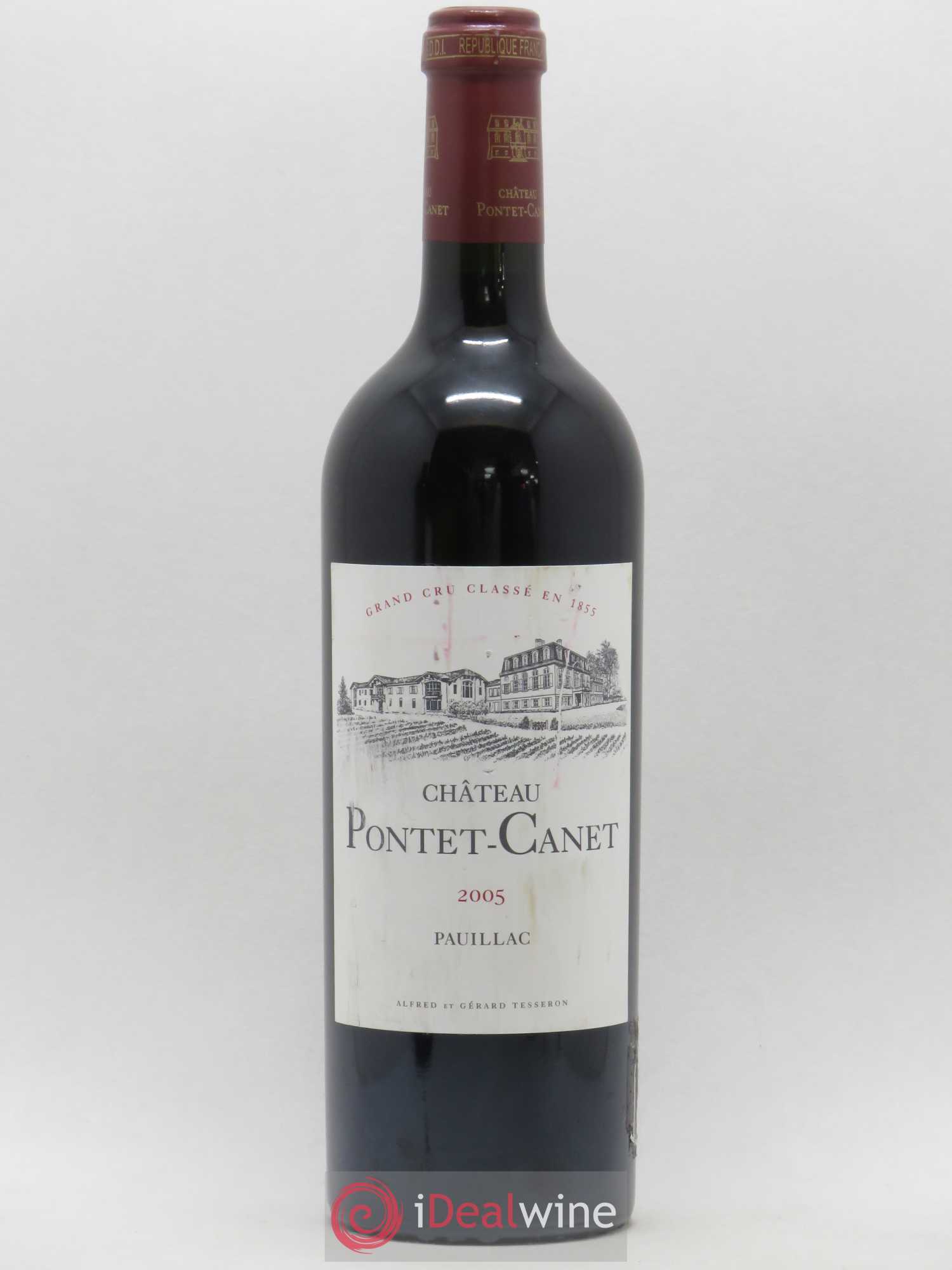 Château Pontet Canet 5ème Grand Cru Classé 2005 - Lot de 1 bouteille - 0