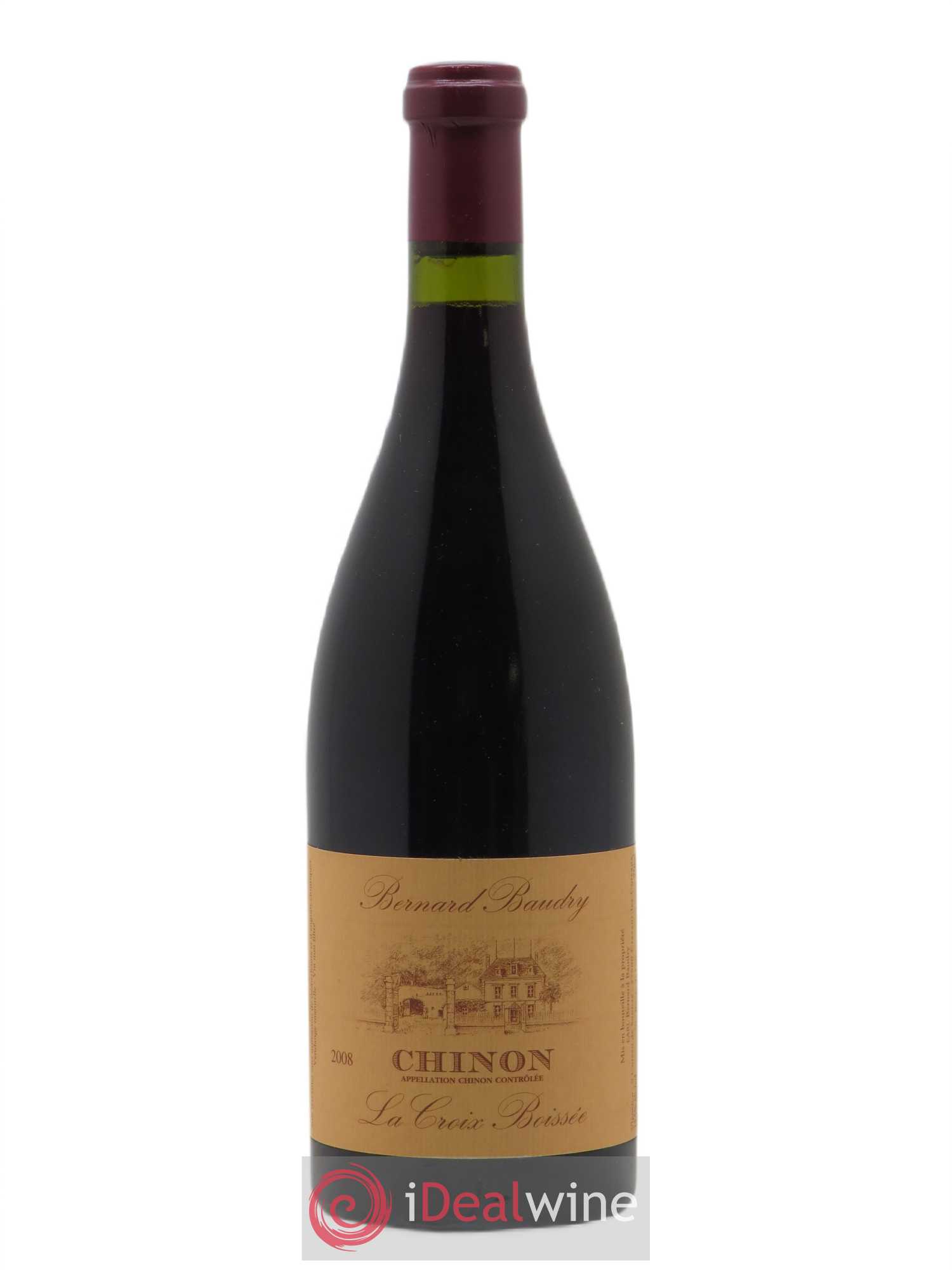 Chinon La Croix Boissée Bernard Baudry 2008 - Lot de 1 bouteille - 0