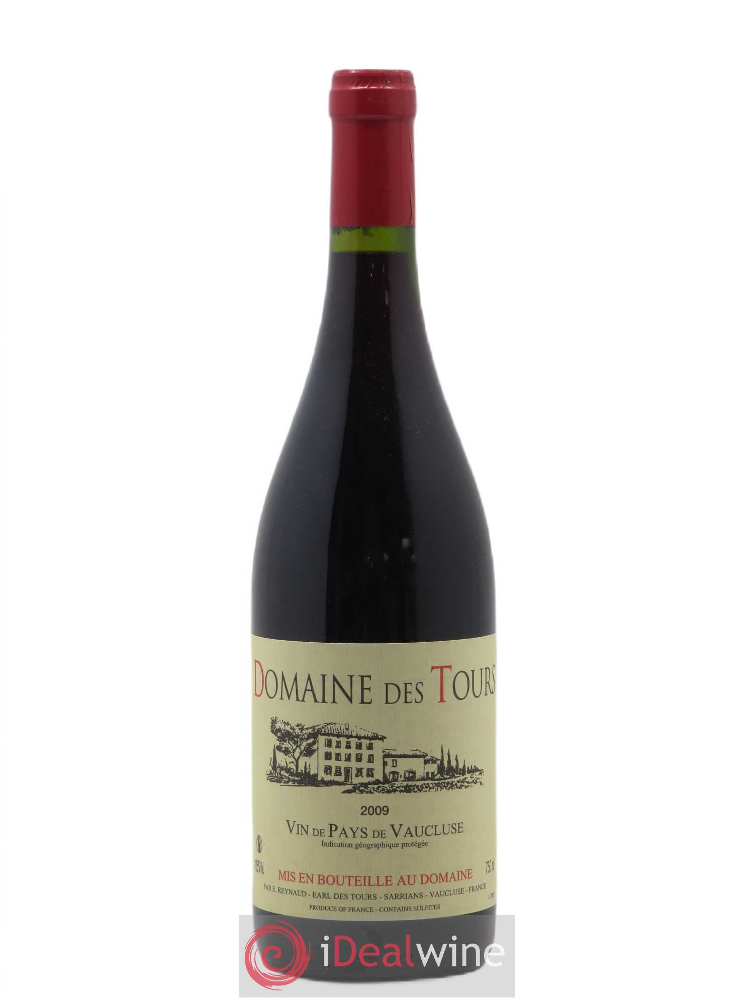 Vaucluse (Vin de Pays de Vaucluse) Domaine des Tours Emmanuel Reynaud 2009 - Lot de 1 bouteille - 0
