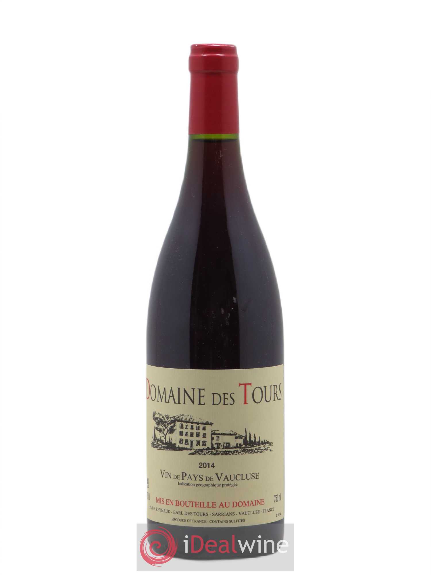 Vaucluse (Vin de Pays de Vaucluse) Domaine des Tours Emmanuel Reynaud 2014 - Lot de 1 bouteille - 0