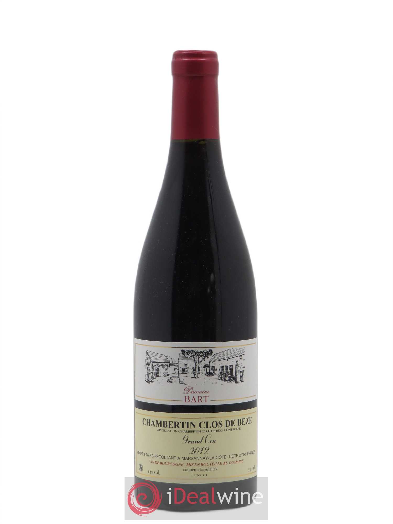 Chambertin Clos de Bèze Grand Cru Bart (Domaine) 2012 - Lot de 1 bouteille - 0
