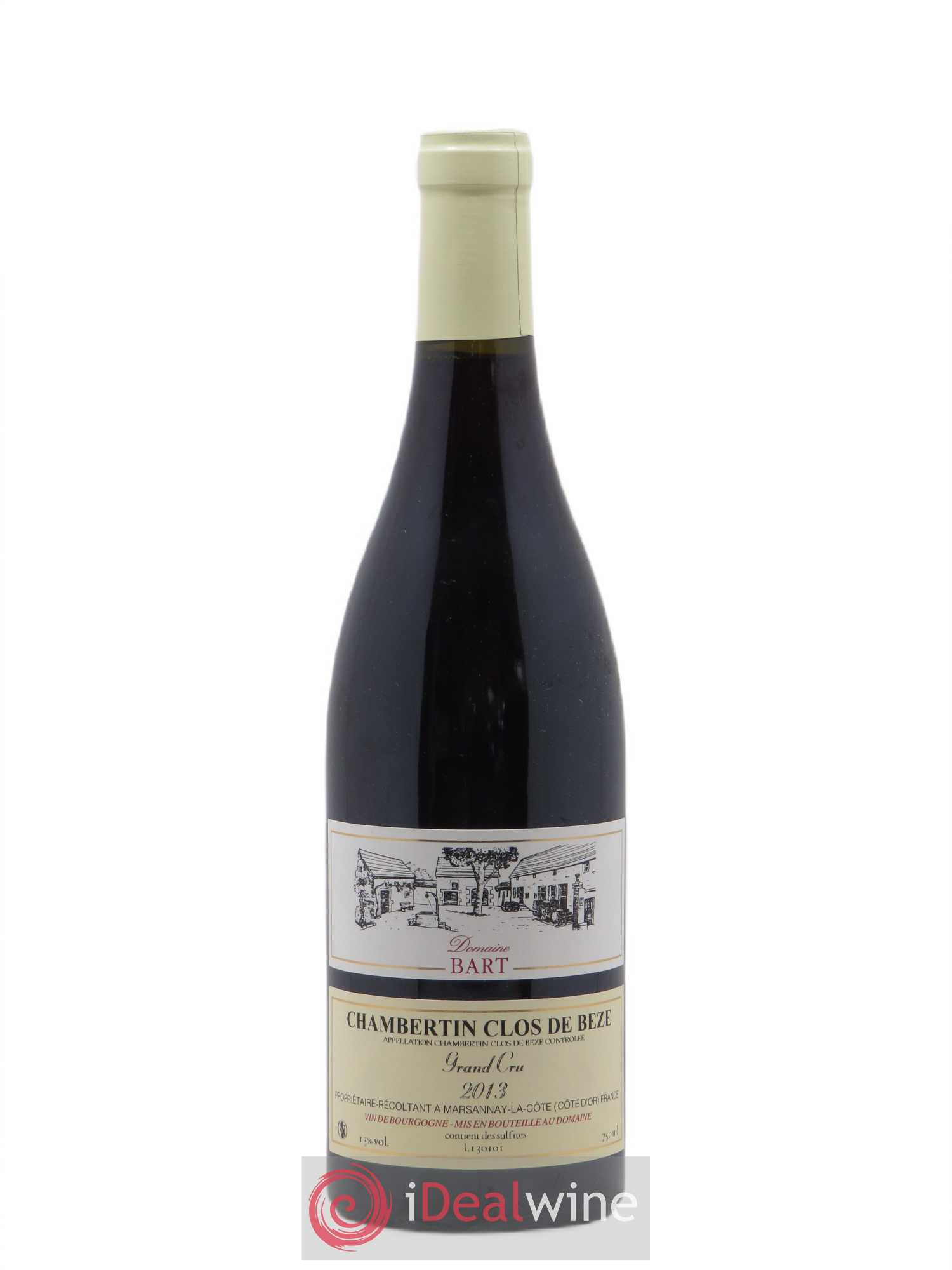 Chambertin Clos de Bèze Grand Cru Bart (Domaine) 2013 - Lot de 1 bouteille - 0