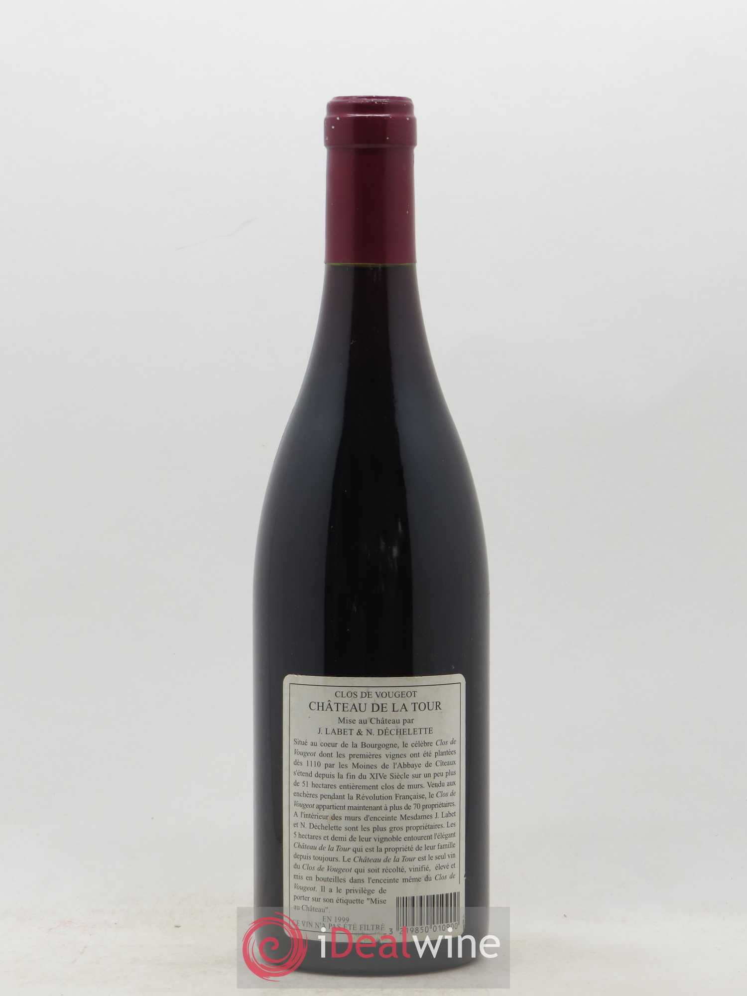 Clos de Vougeot Grand Cru Château de La Tour 1999 - Lot de 1 bouteille - 1