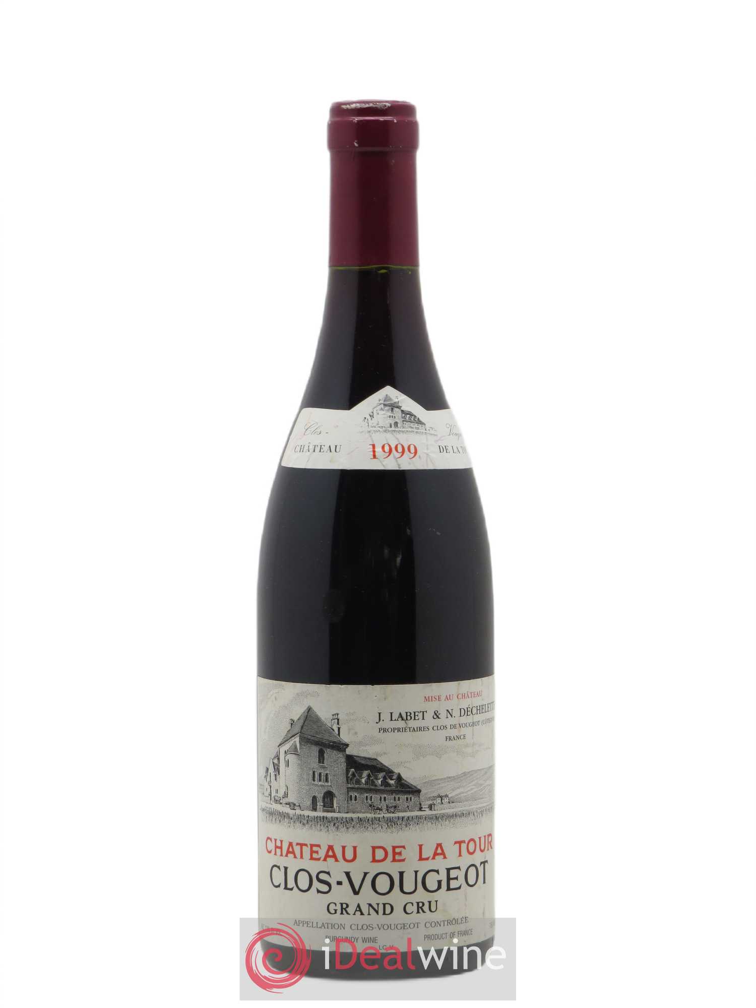 Clos de Vougeot Grand Cru Château de La Tour 1999 - Lot de 1 bouteille - 0