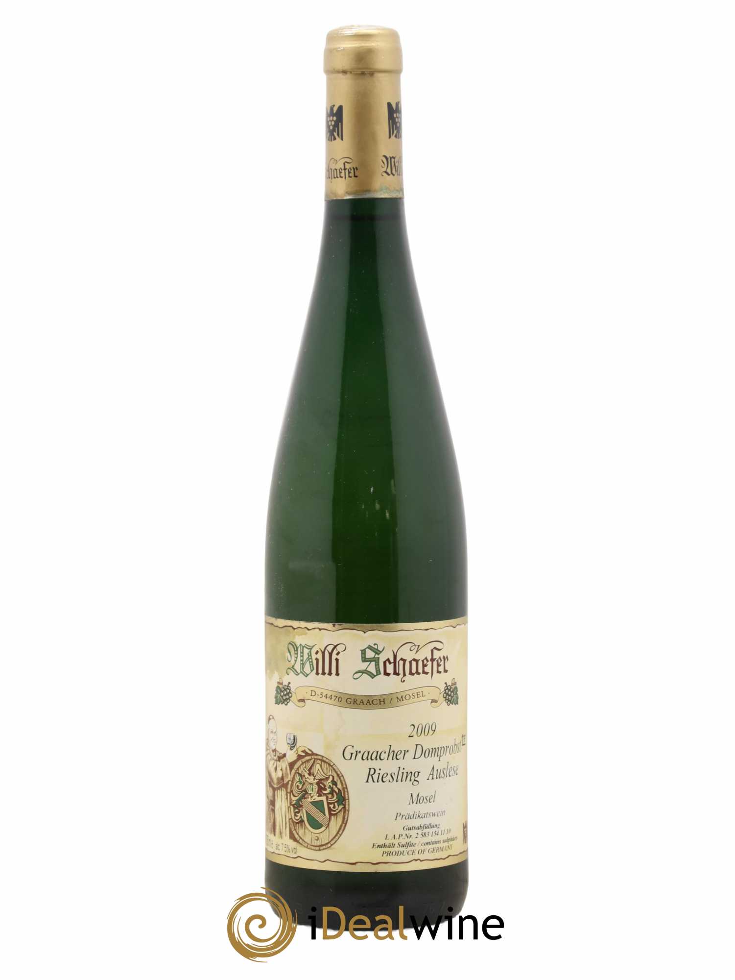 Riesling Willi Schaefer Graacher Domprobst Auslese 2009 - Lot de 1 bouteille - 0