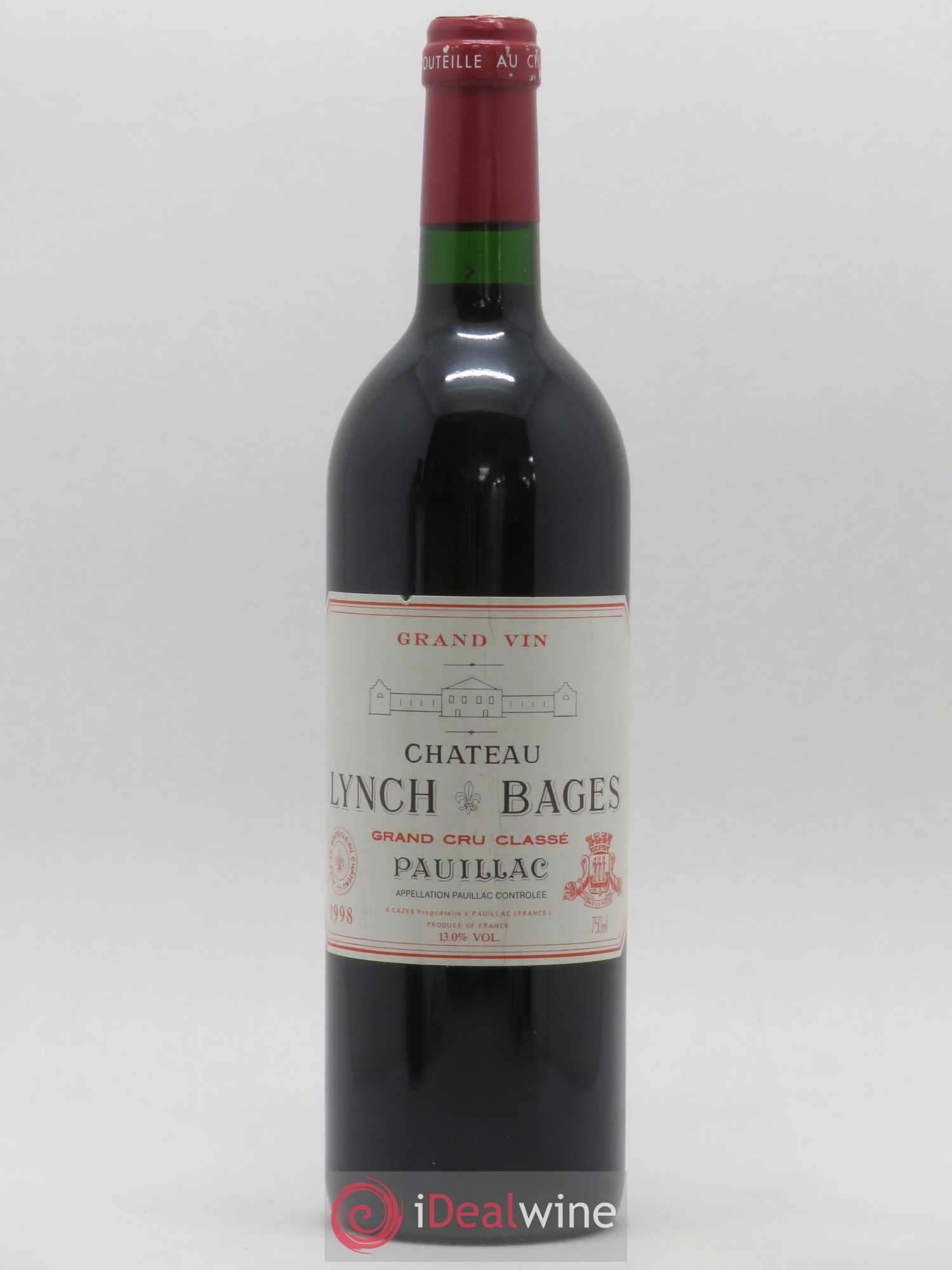 Château Lynch Bages 5ème Grand Cru Classé 1998 - Lot de 1 bouteille - 0